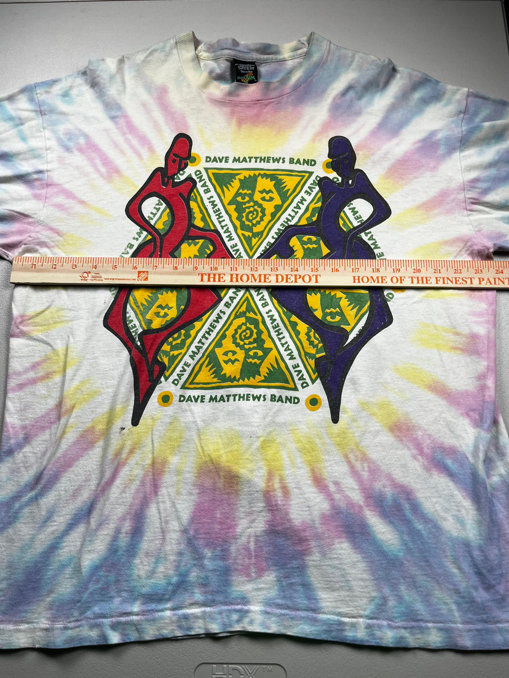 Vintage 1998 Dave Matthews Band Tie-Dye Long-Sleeve Concert Shirt