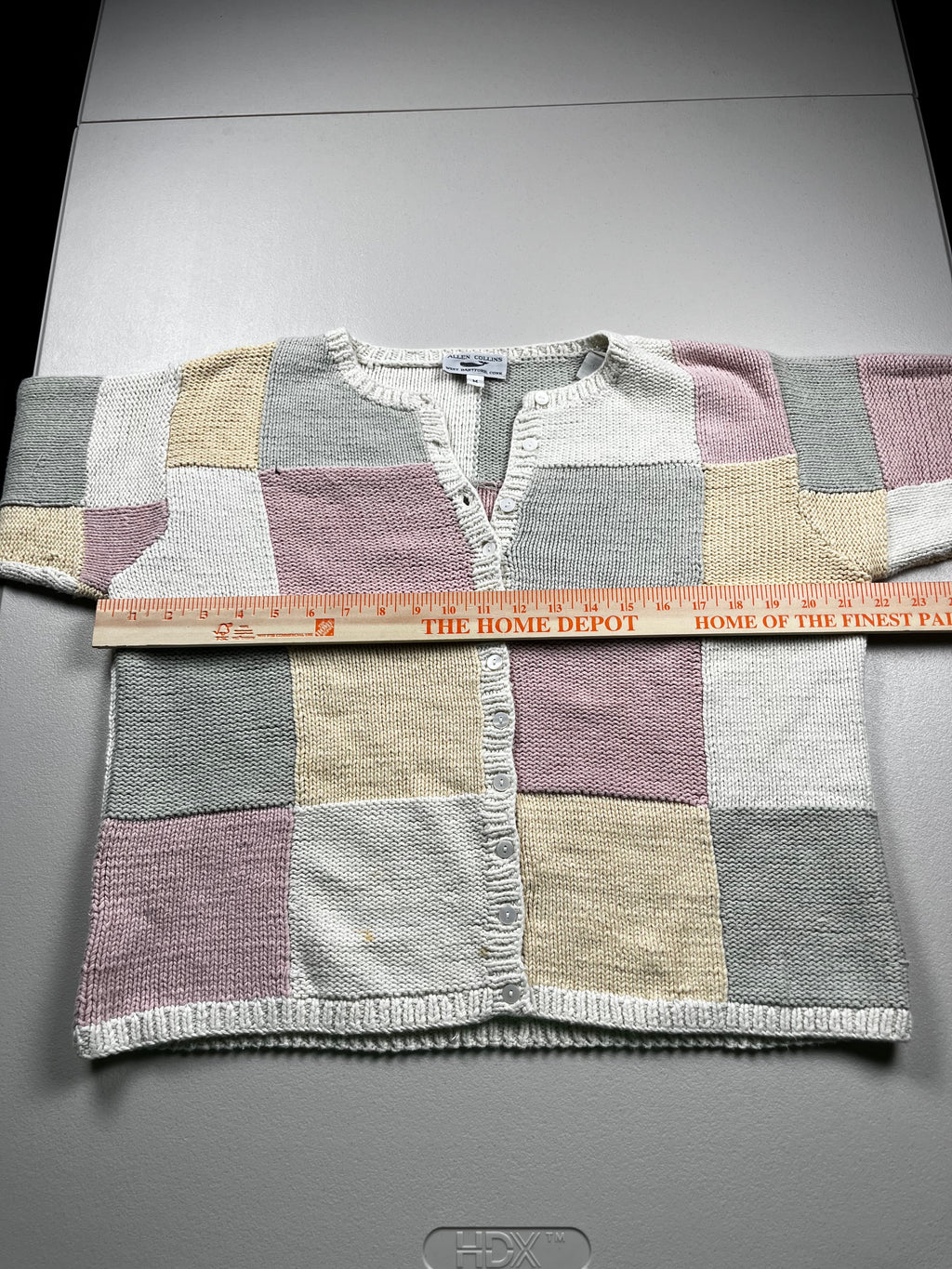 Alley Collins Patchwork Button-Down Cardigan