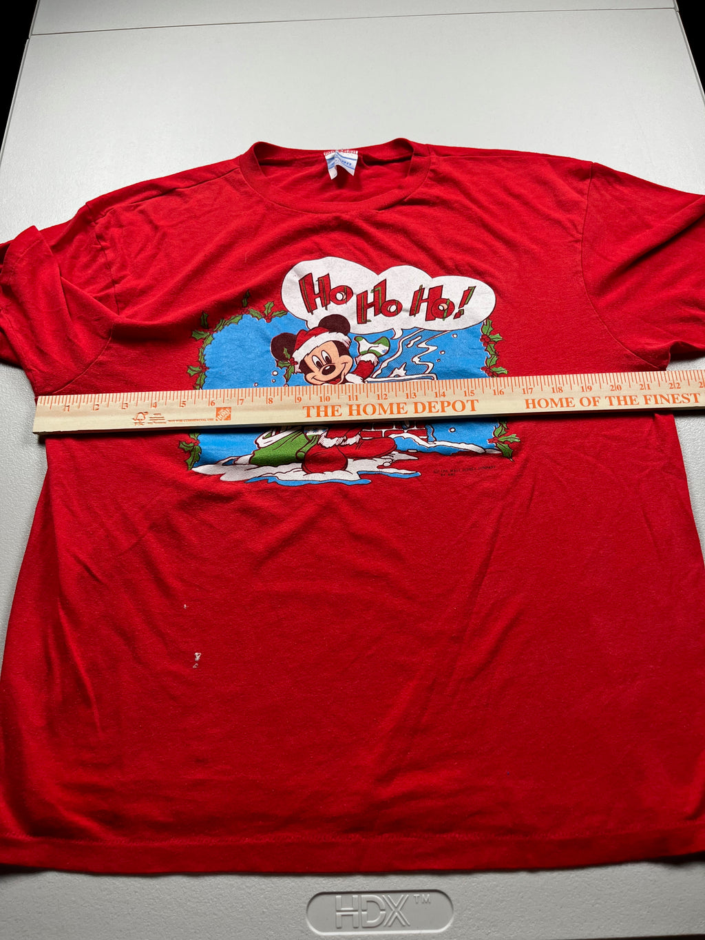 Vintage 80s Disney Mickey Mouse Santa Tee
