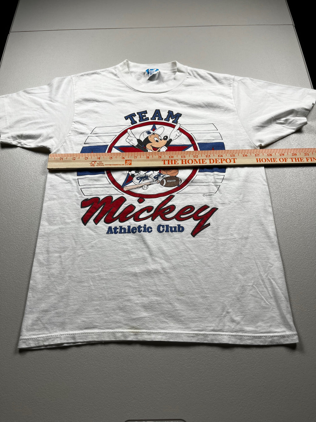 Vintage 90s Mickey Athletic Club White Tee