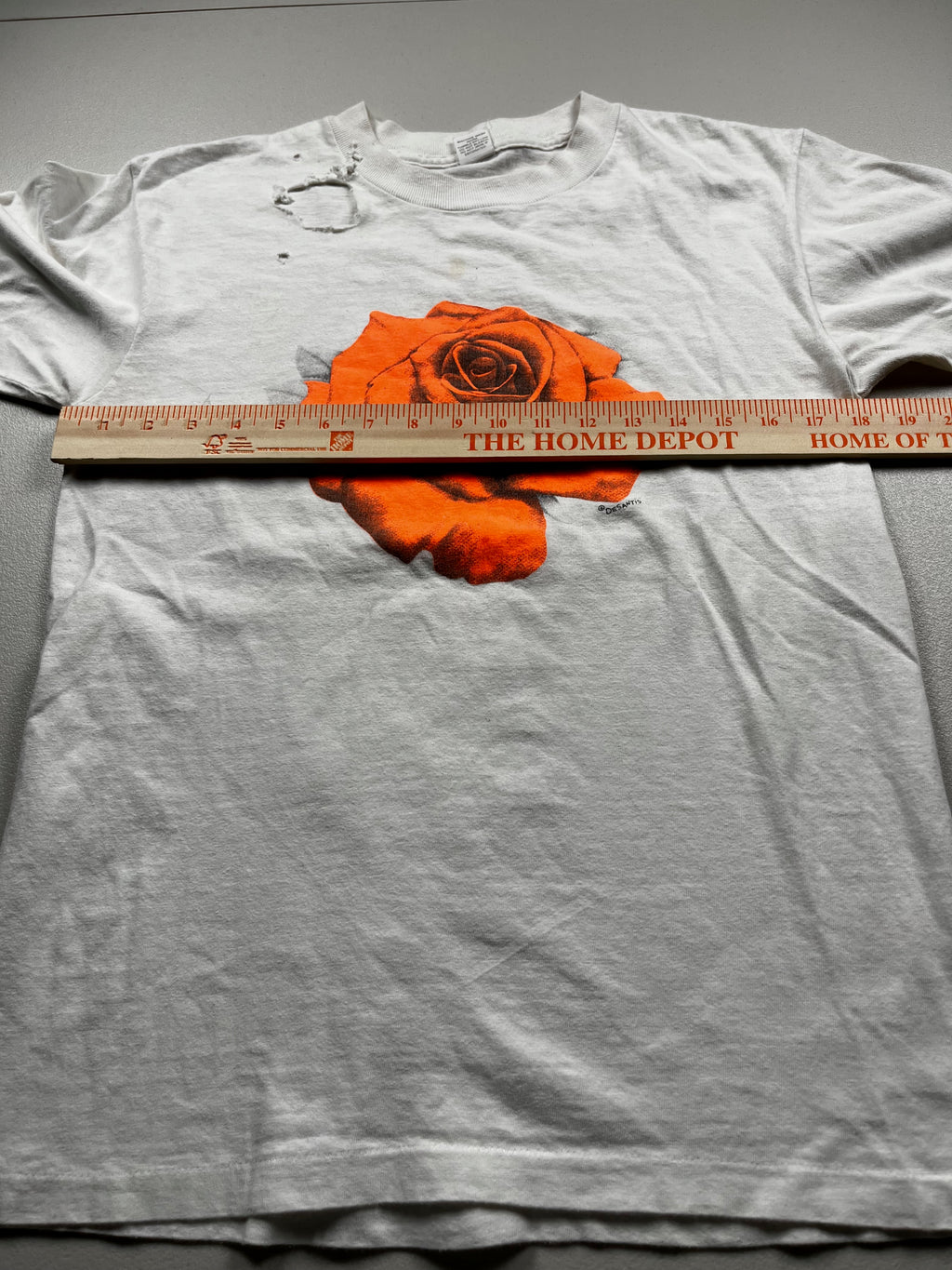 Vintage Orange Rose Graphic T-shirt
