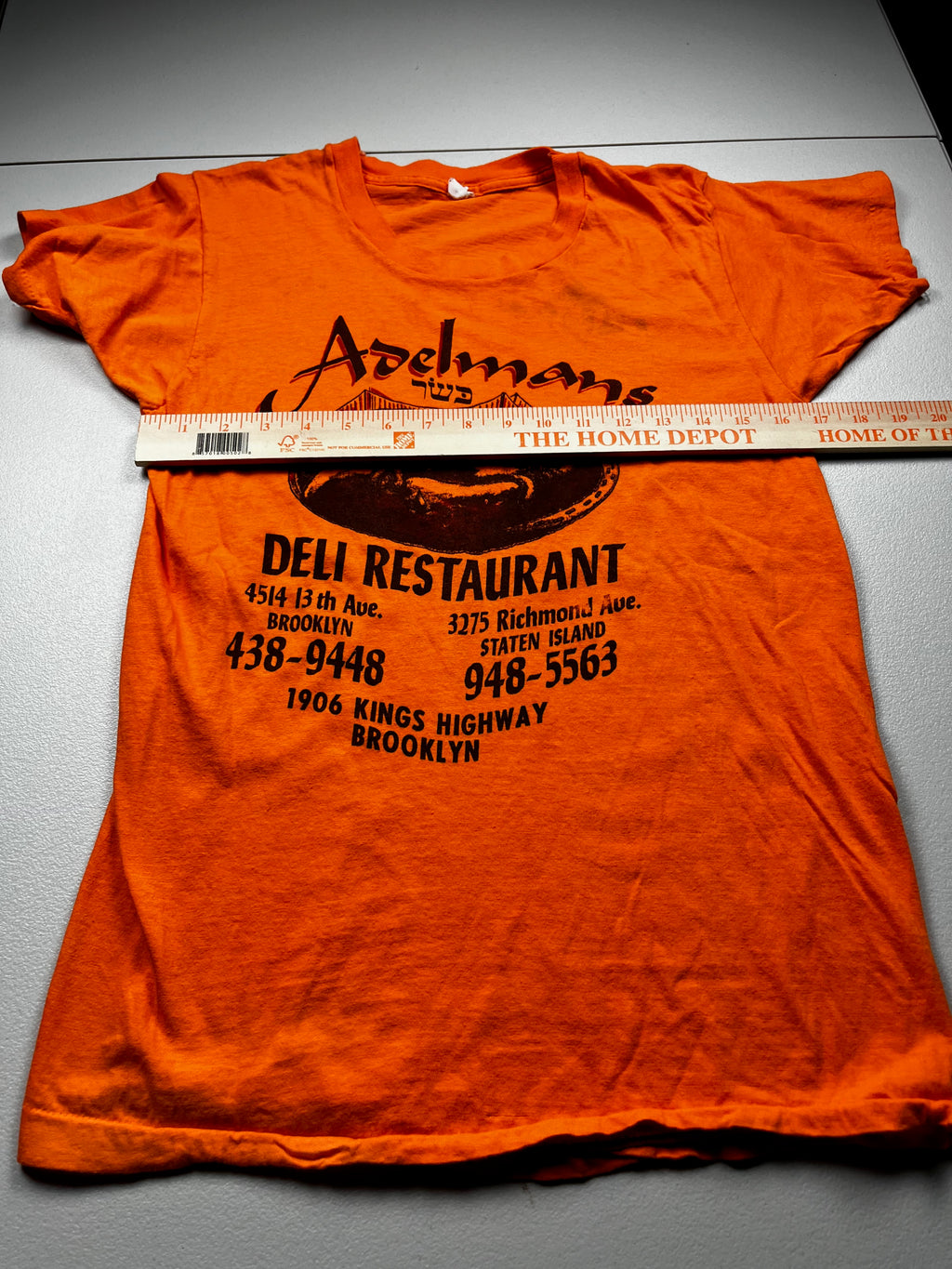 Vintage 80s Adelmans Kosher Deli Restaurant Shirt