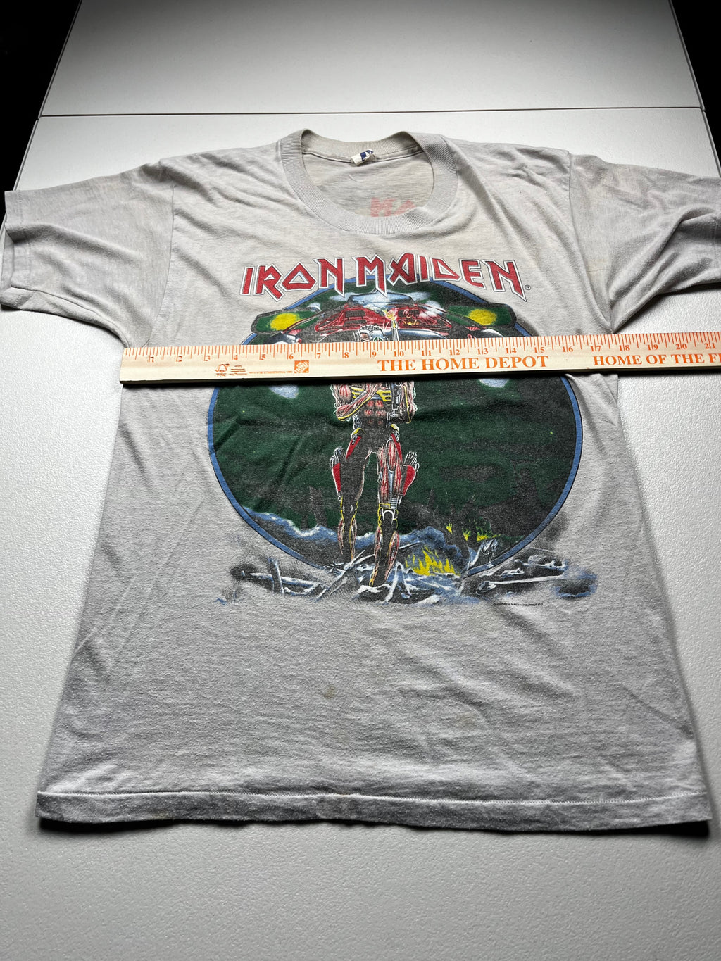 Vintage 1987 Iron Maiden Somewhere On Tour Band T-Shirt