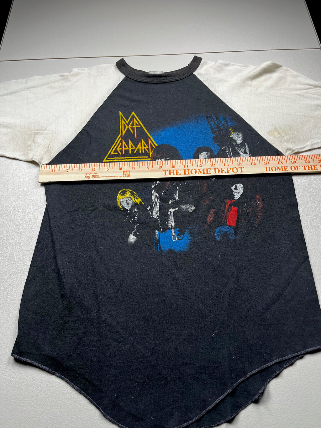 Vintage 1980s Def Leppard Rock Brigade Raglan Band T-Shirt