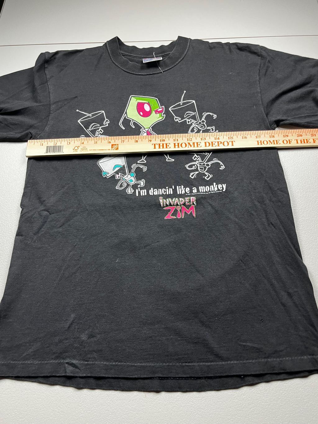Vintage 2001 Invader Zim I'm Dancin' Like A Monkey Shirt