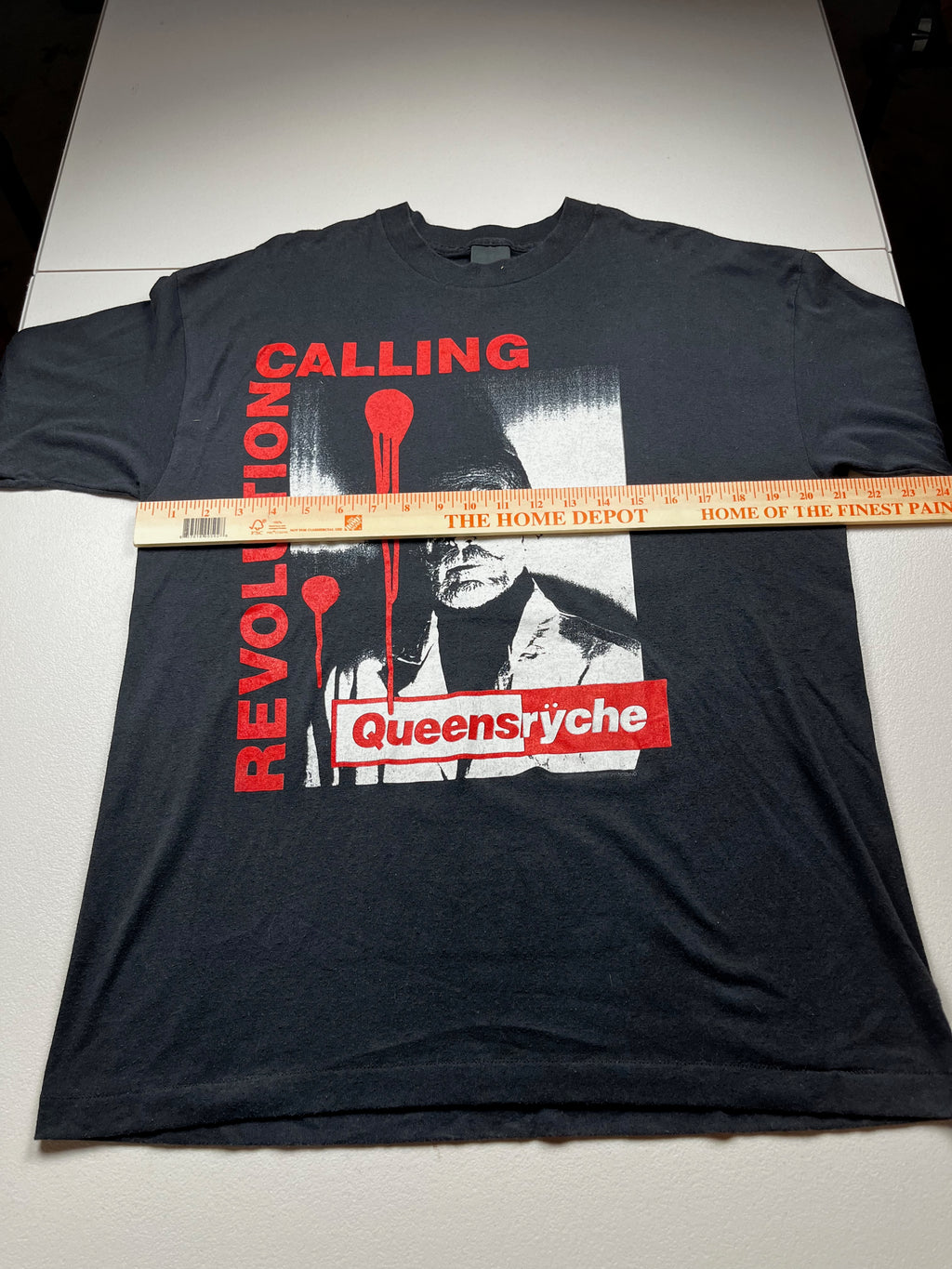 Vintage Queensryche Revolution Calling Band T-Shirt Black