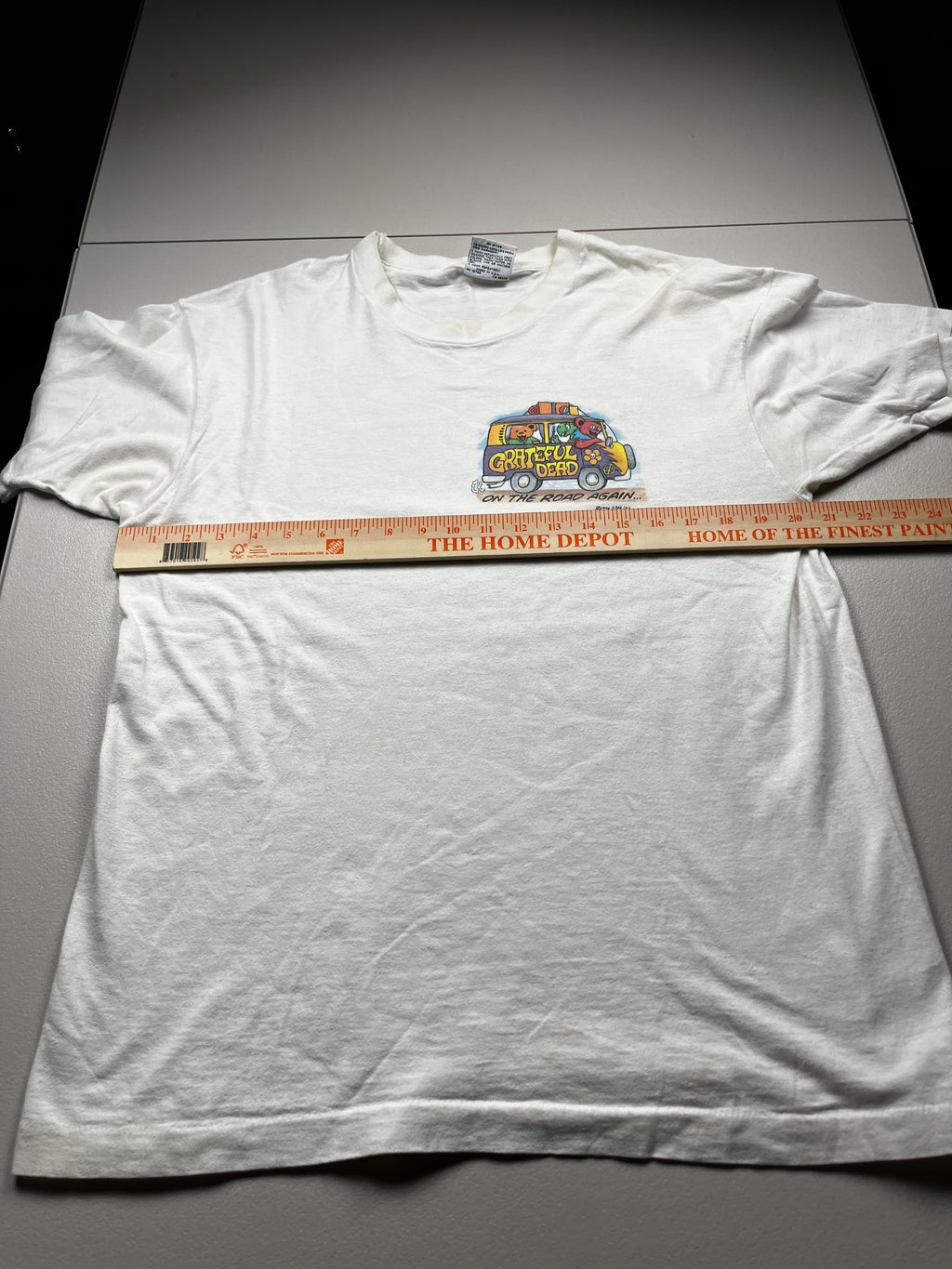 Vintage Grateful Dead On The Road Again T-Shirt White