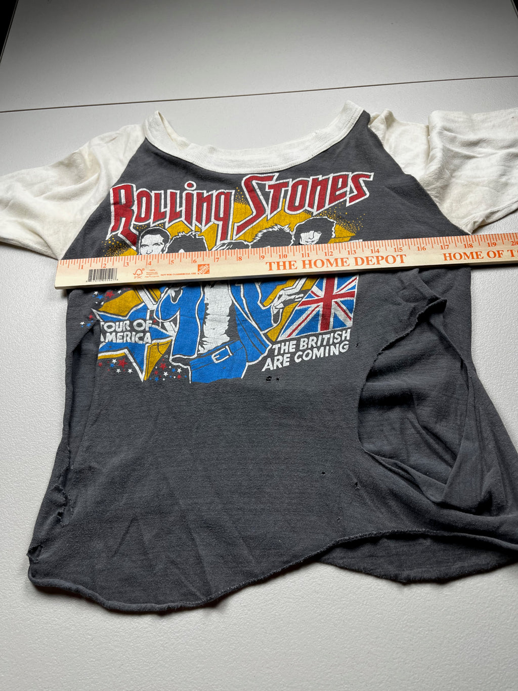 Vintage 1978 Rolling Stones Tour of America Raglan Tee