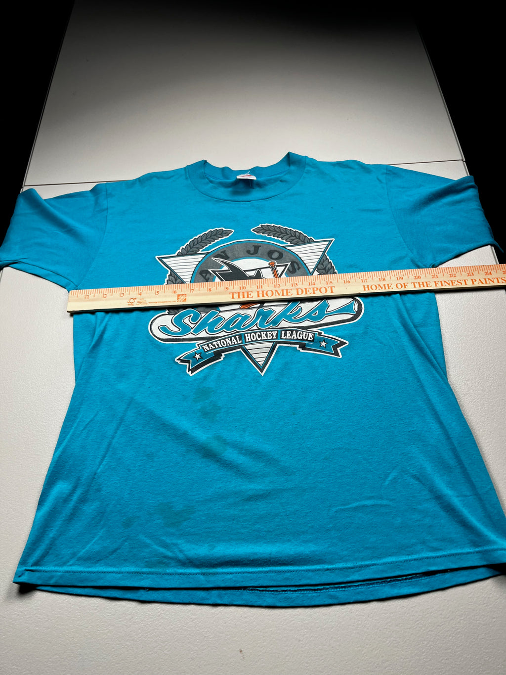 Vintage San Jose Sharks National Hockey League T-Shirt Teal
