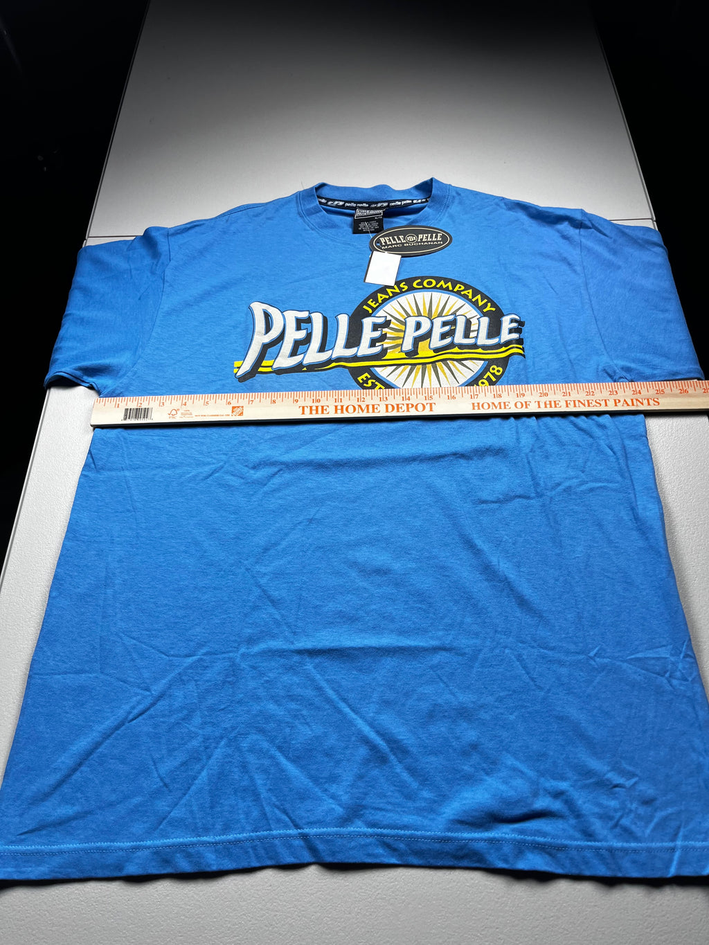 Vintage Pelle Pelle Jeans Company T-Shirt Blue