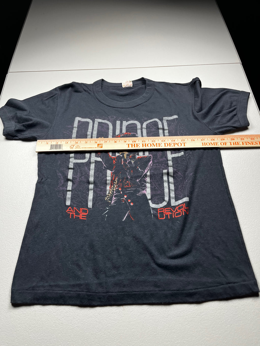 Vintage Prince and the Revolution Purple Rain Era Graphic T-Shirt Black