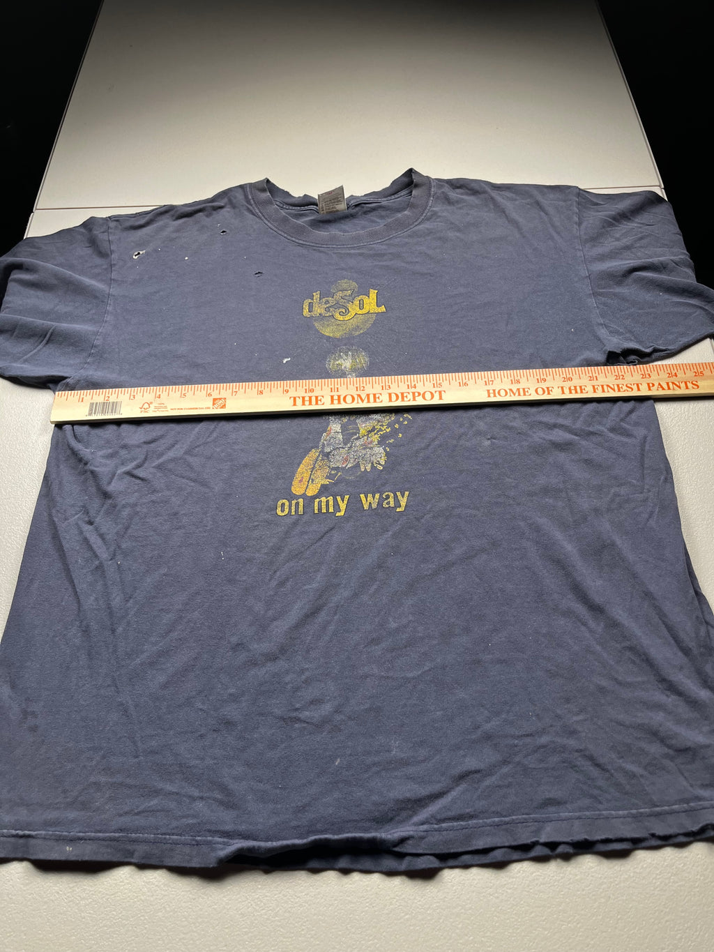 Vintage DeSol On My Way Band Graphic T-Shirt Navy