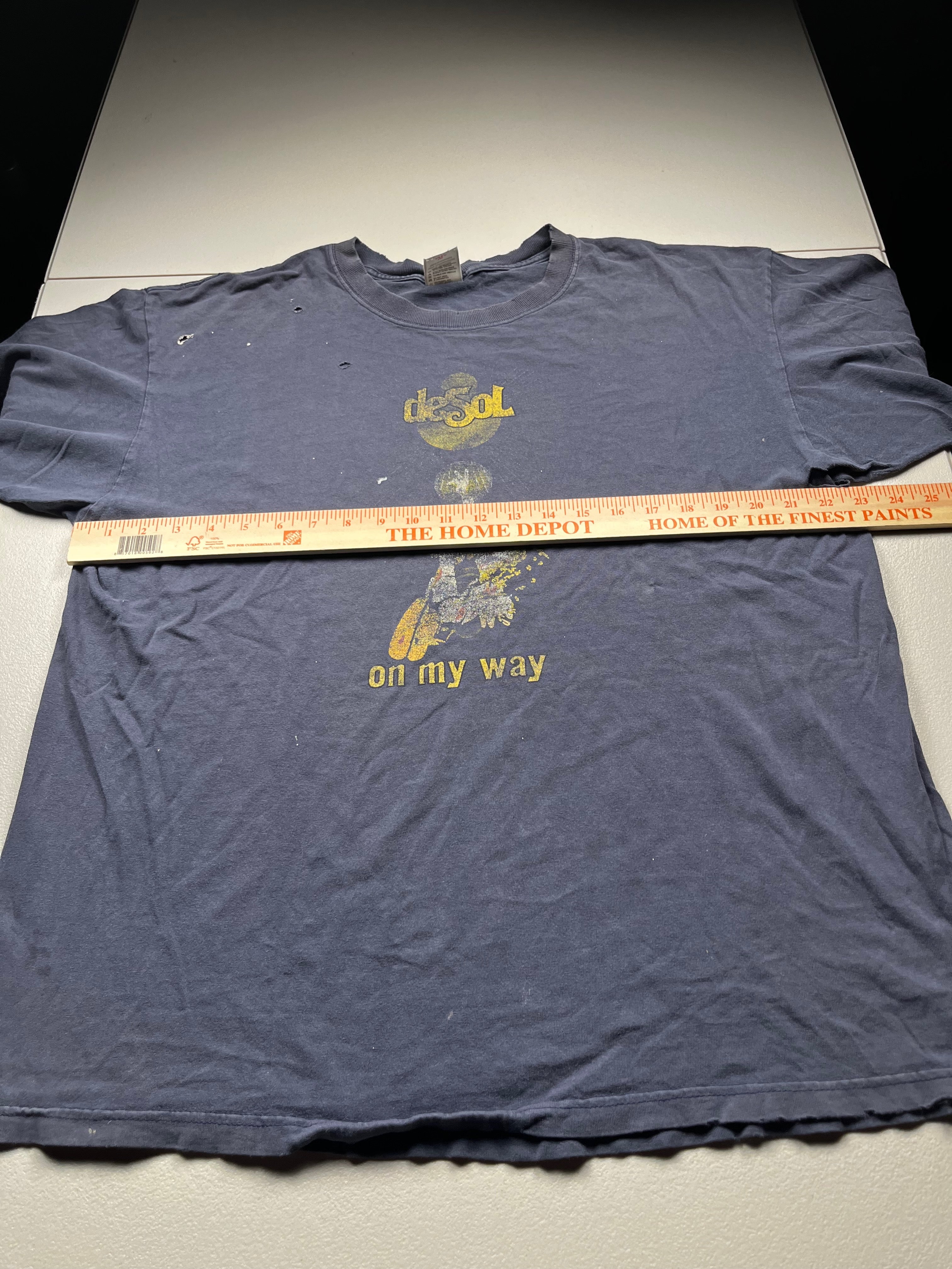 Vintage DeSol On My Way Band Graphic T-Shirt Navy