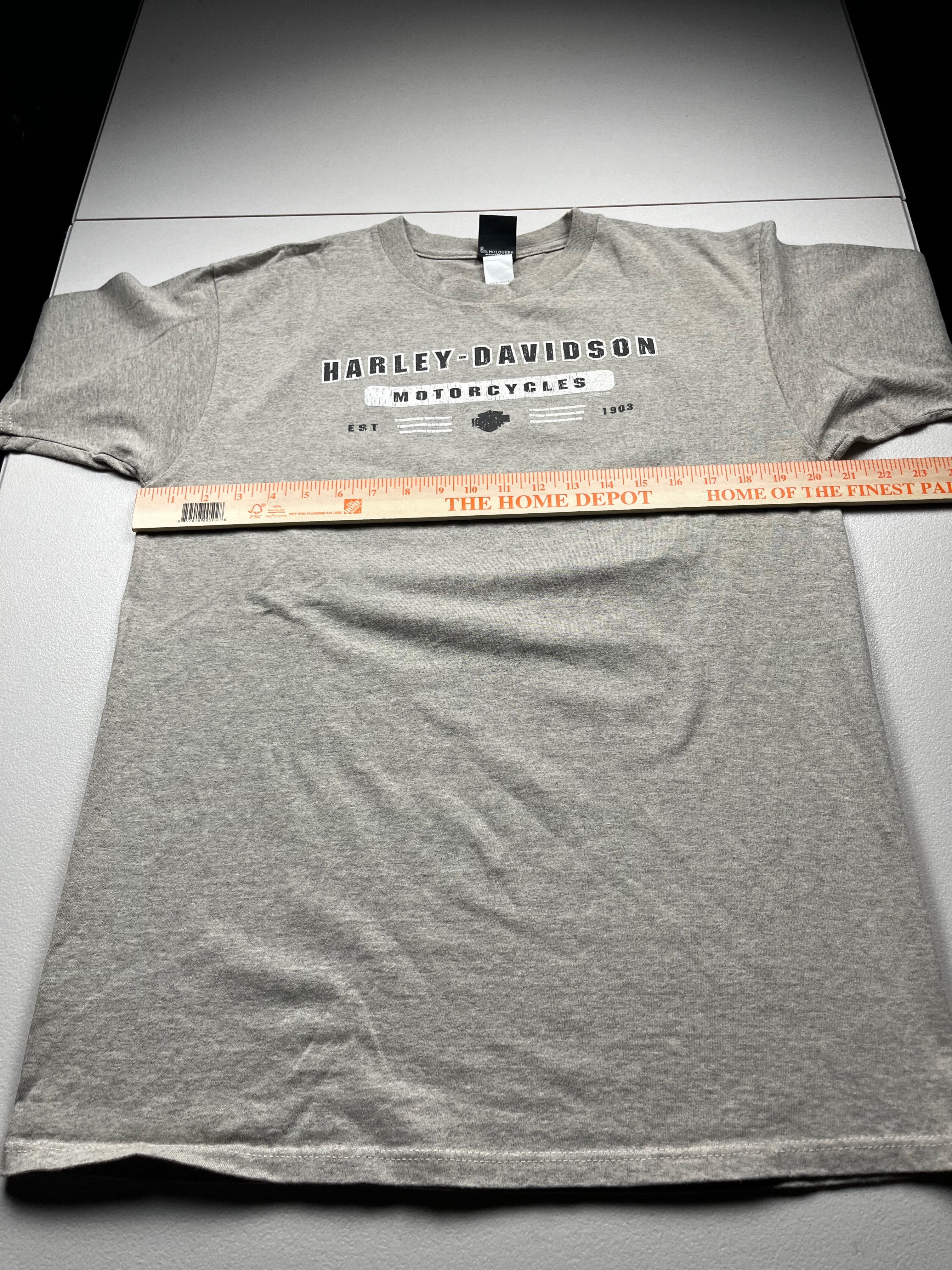 Vintage Harley-Davidson Motorcycles Est 1903 T-Shirt Grey