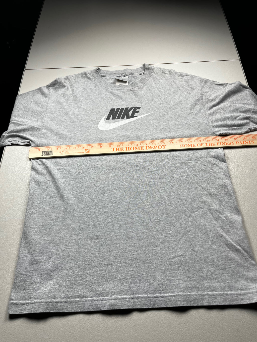 Vintage Nike Center Futura Logo T-Shirt Grey