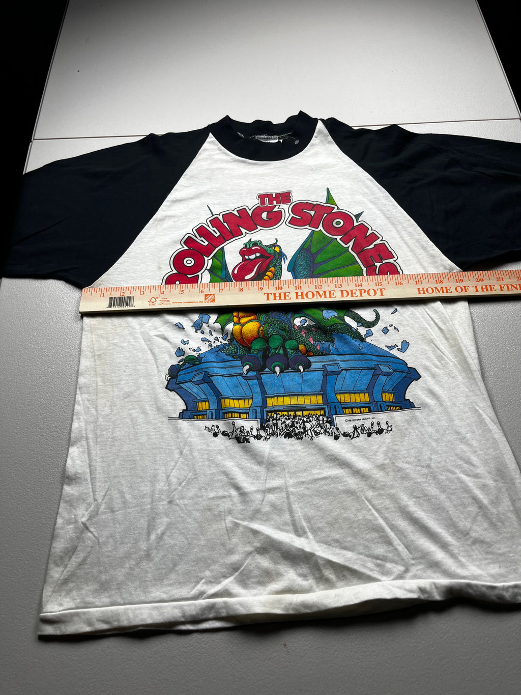 Vintage 1981 Rolling Stones Tour Dragon Raglan Baseball Tee