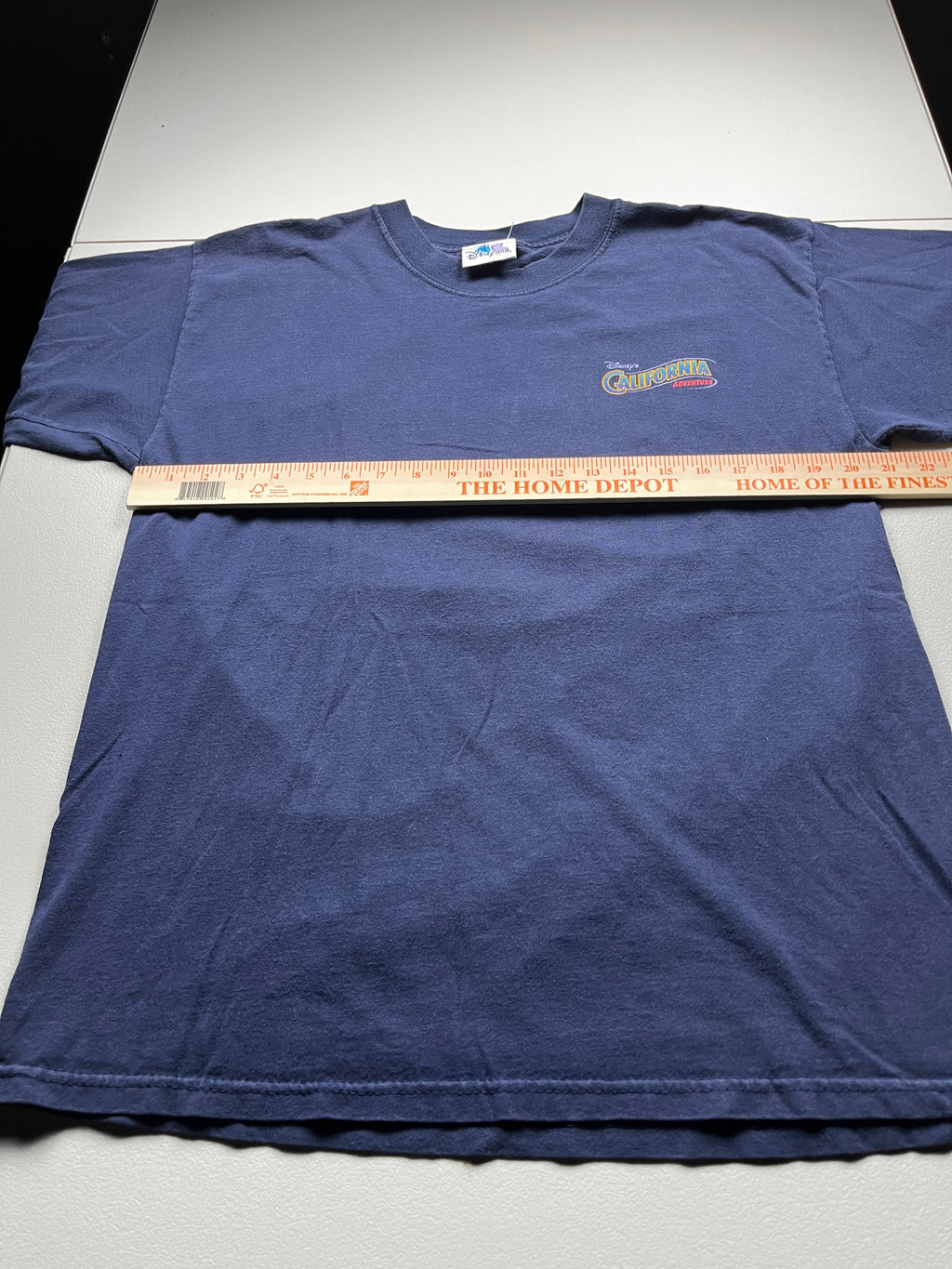 Vintage Disney California Adventure Left Chest Logo T-Shirt Navy