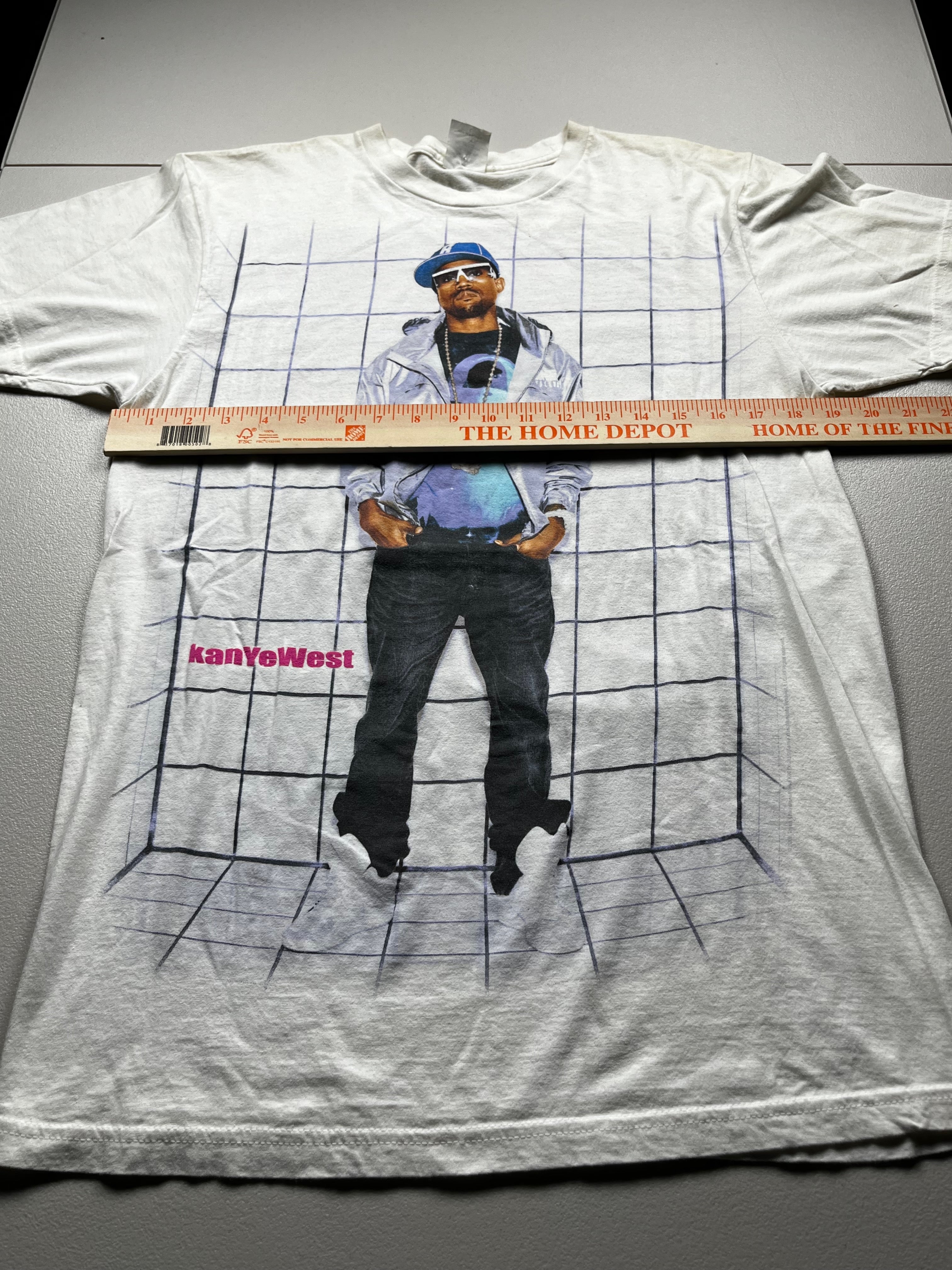 Vintage Kanye West Glow In The Dark Tour Graphic T-Shirt White