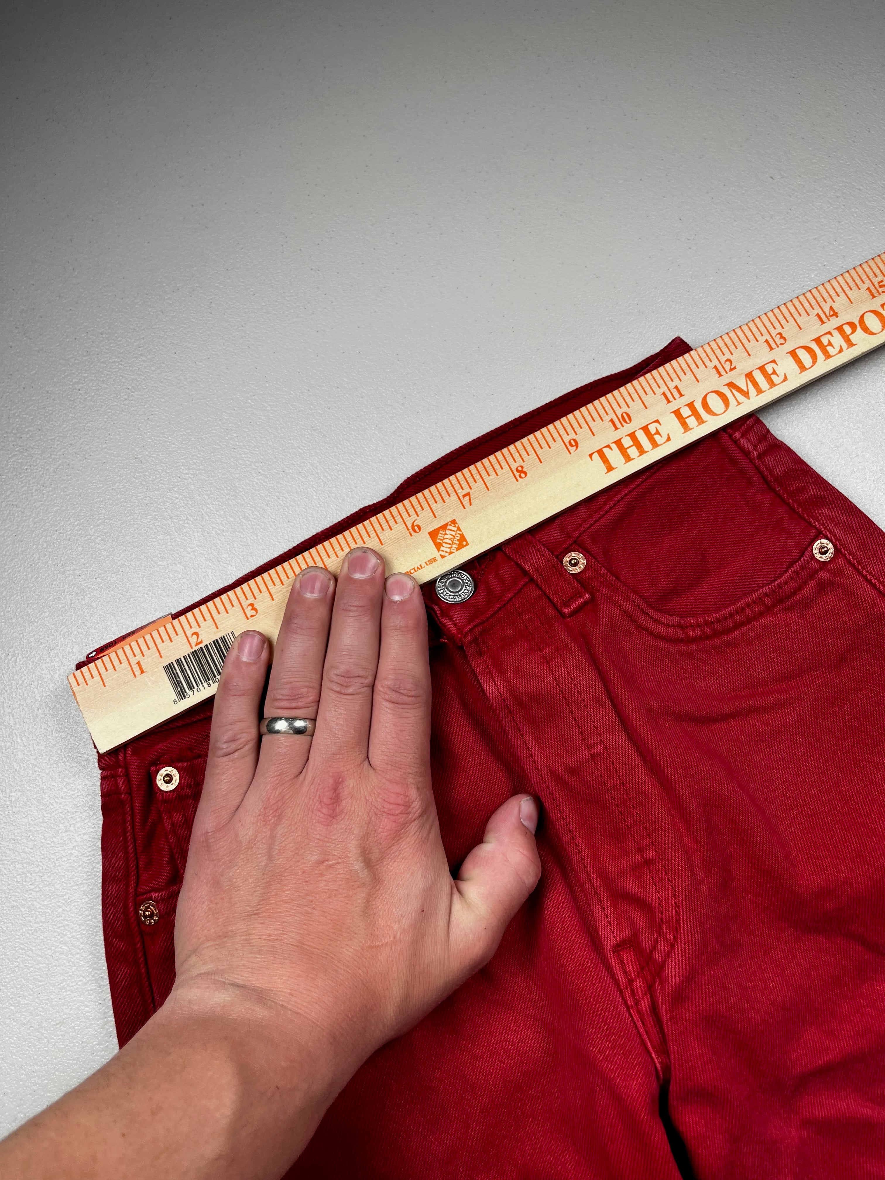 Deadstock Vintage Red Levi's 501 Jeans