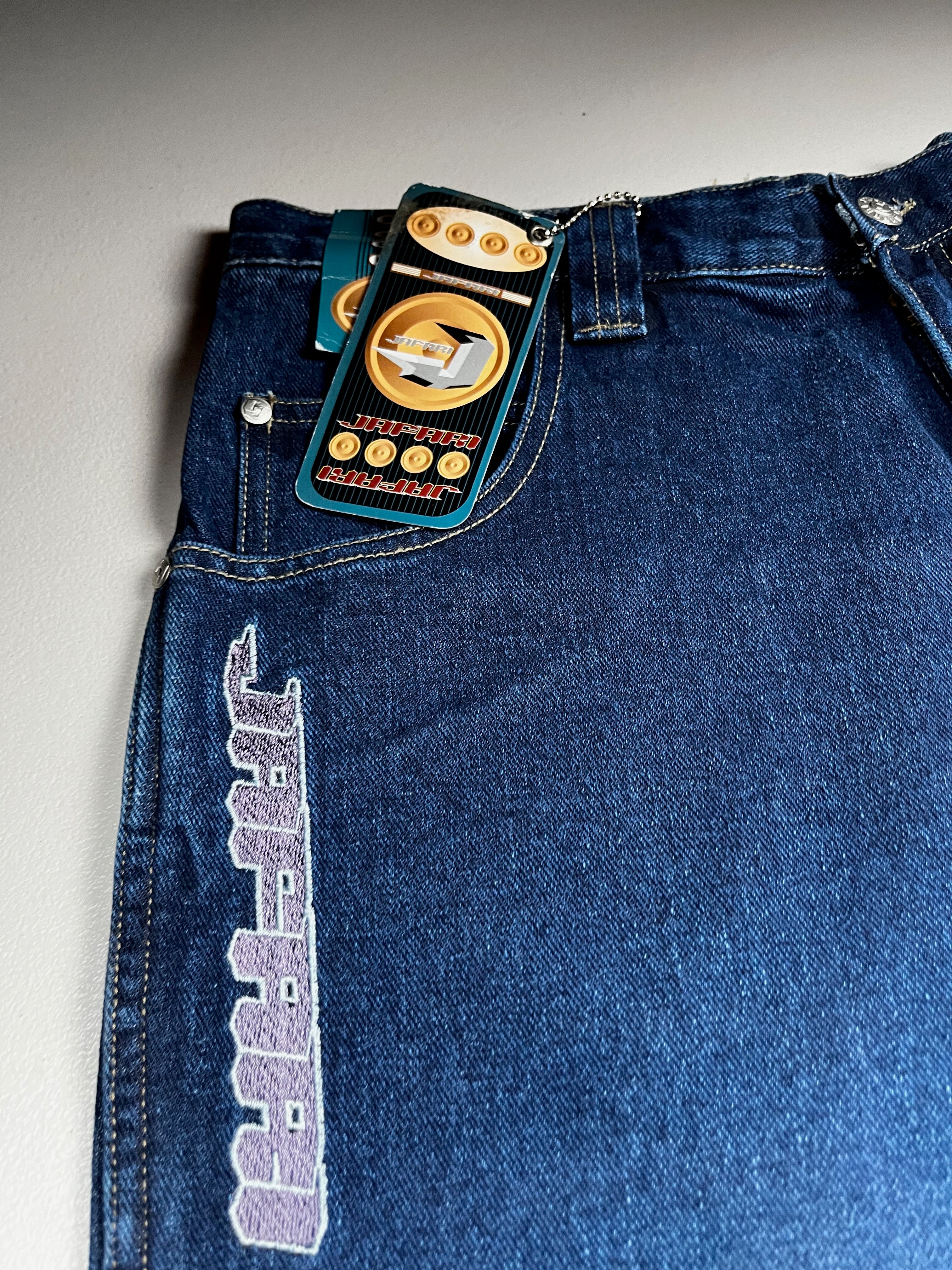 Vintage Jafari Wide Leg Baggy Raver Jeans NWT