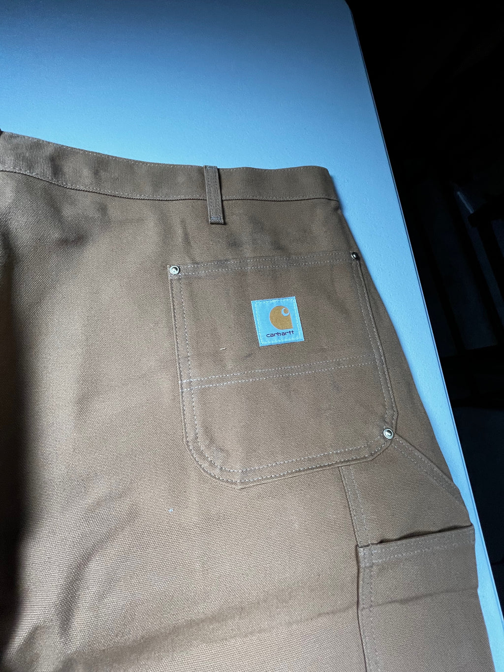 Vintage Carhartt Loose Fit Firm Duck Work Pants Brow