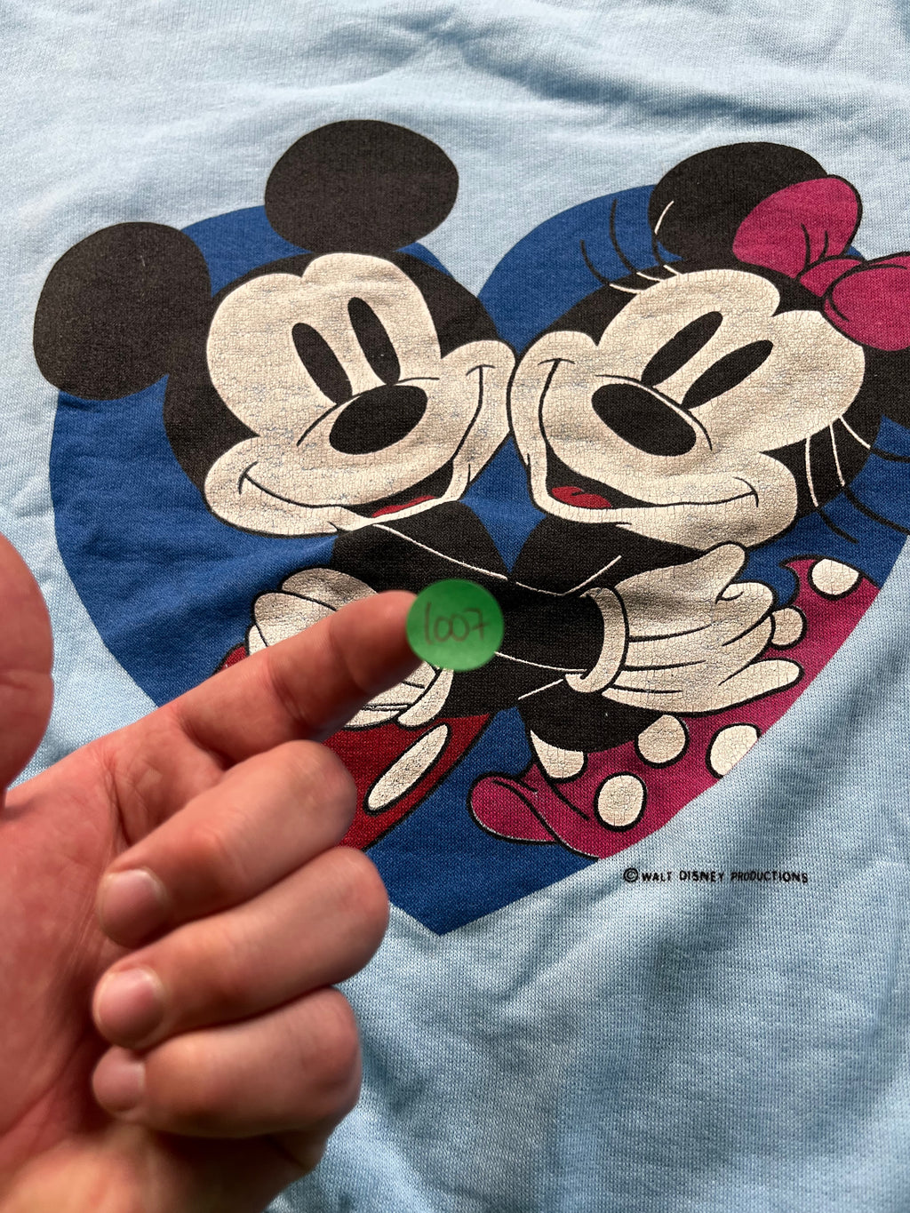 Vintage Disney Mickey and Minnie Mouse Graphic Sweatshirt