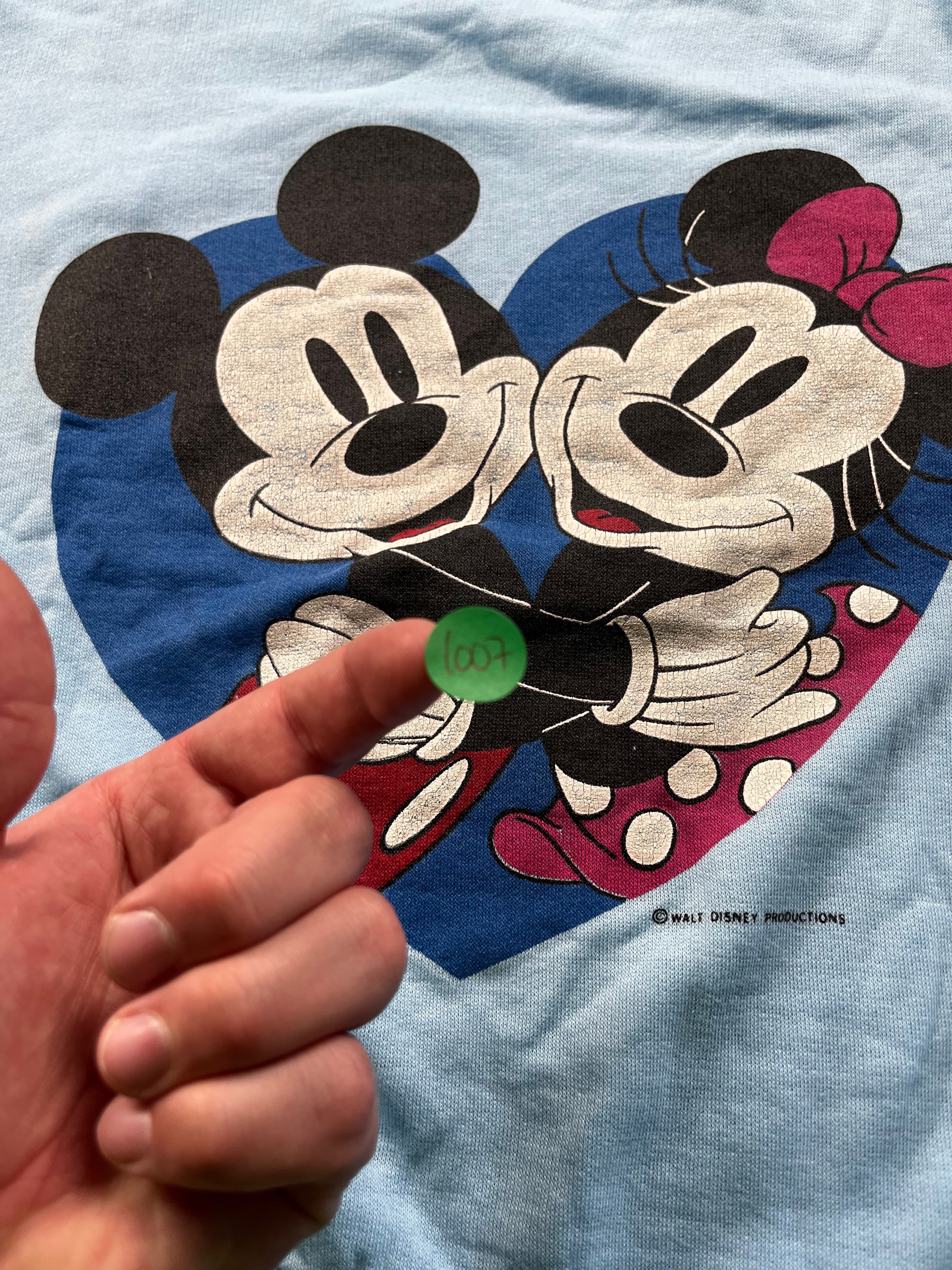 Vintage Disney Mickey and Minnie Mouse Graphic Sweatshirt