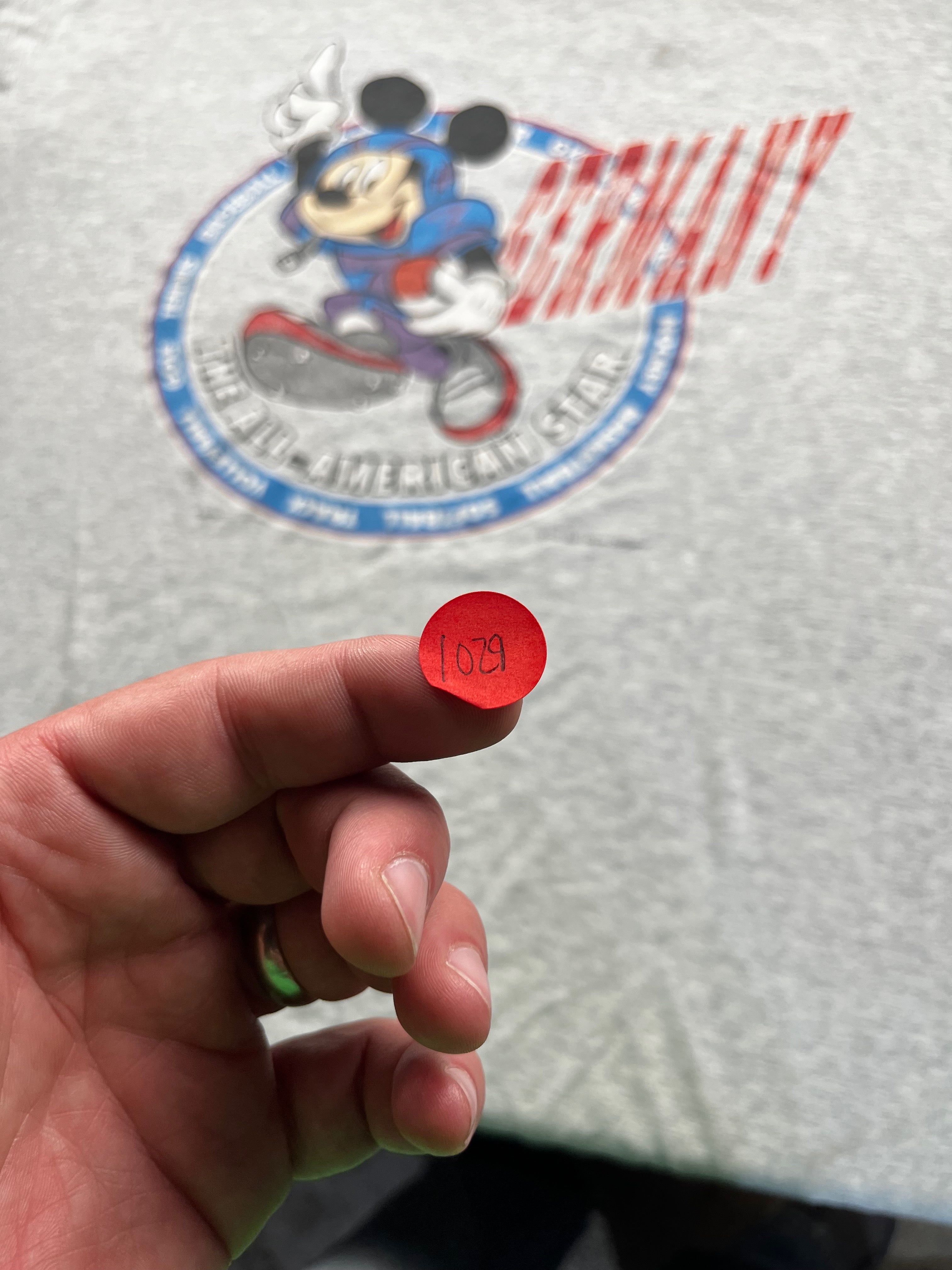 Vintage Disney Mickey Mouse "All-American Star" Graphic T-Shirt