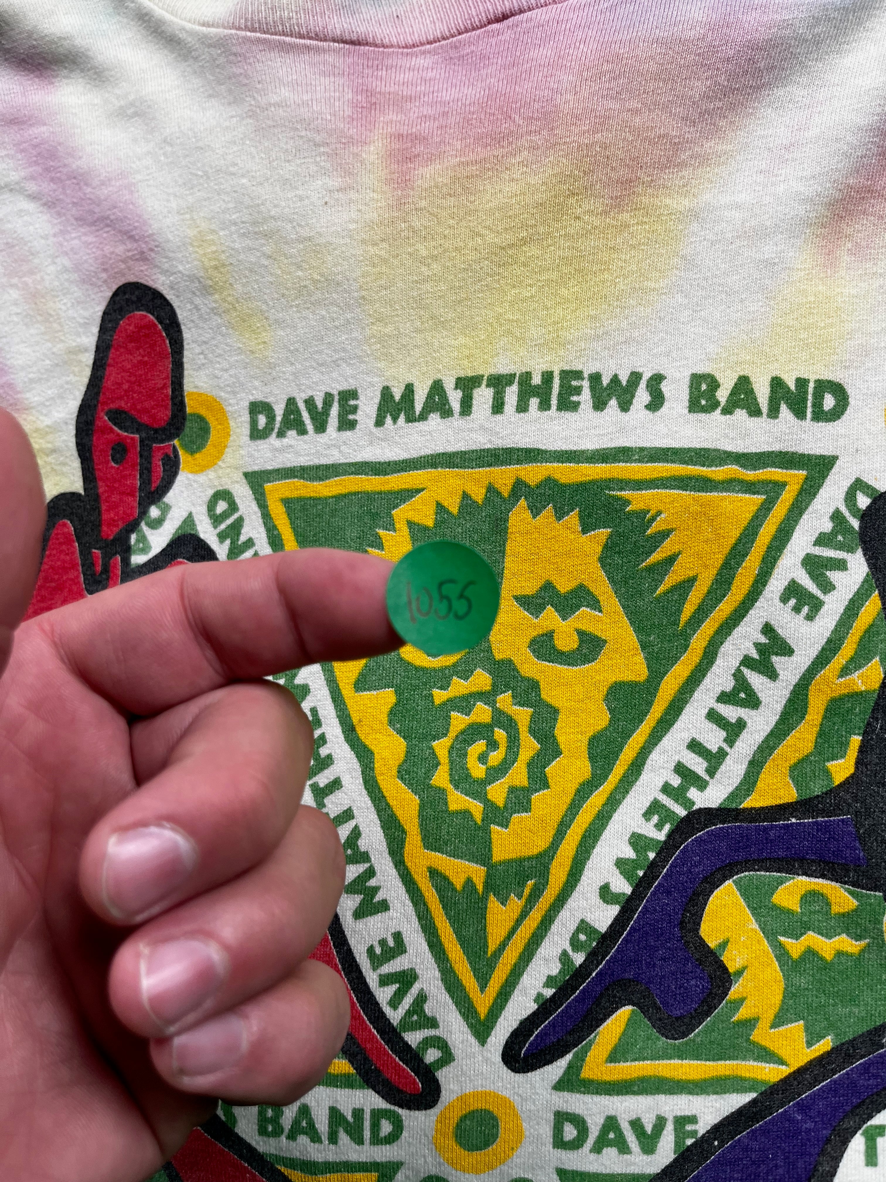 Vintage 1998 Dave Matthews Band Tie-Dye Long-Sleeve Concert Shirt
