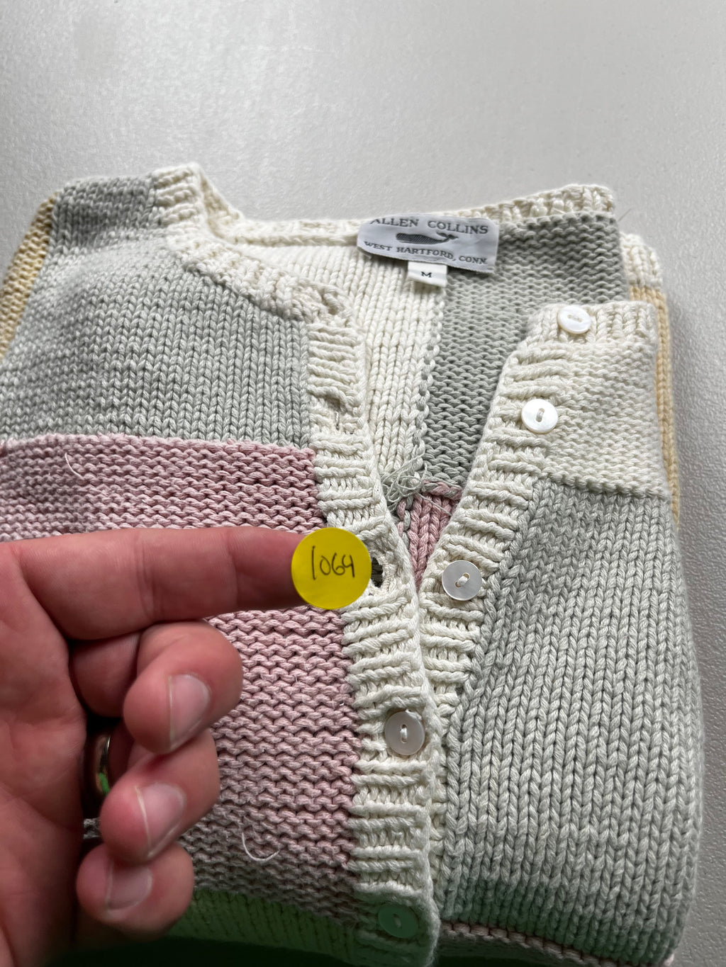 Alley Collins Patchwork Button-Down Cardigan
