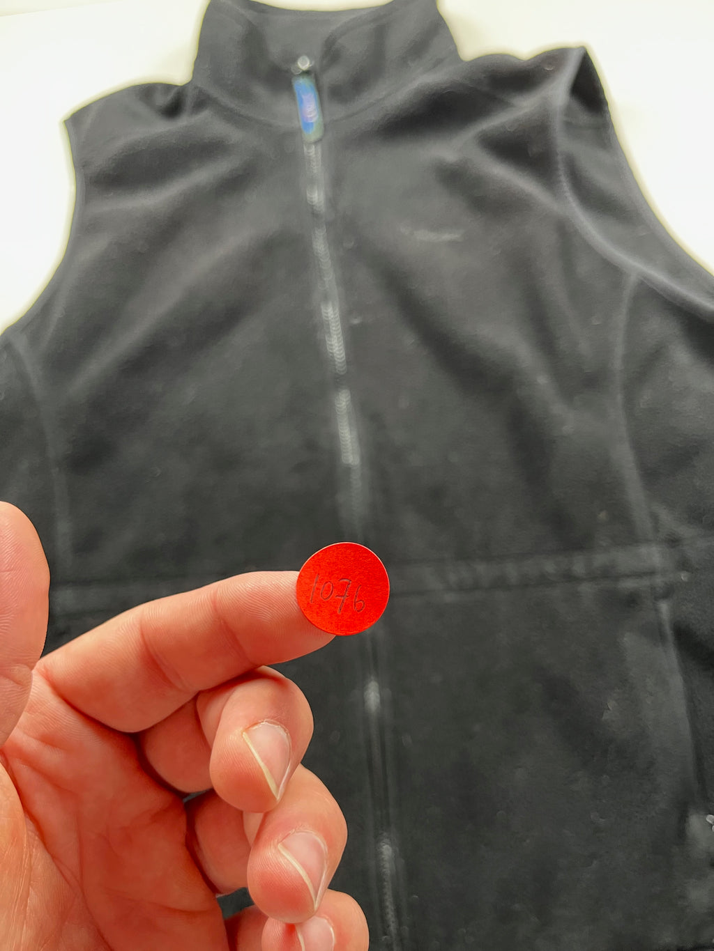 L.L.Bean Black Fleece Full-Zip Vest