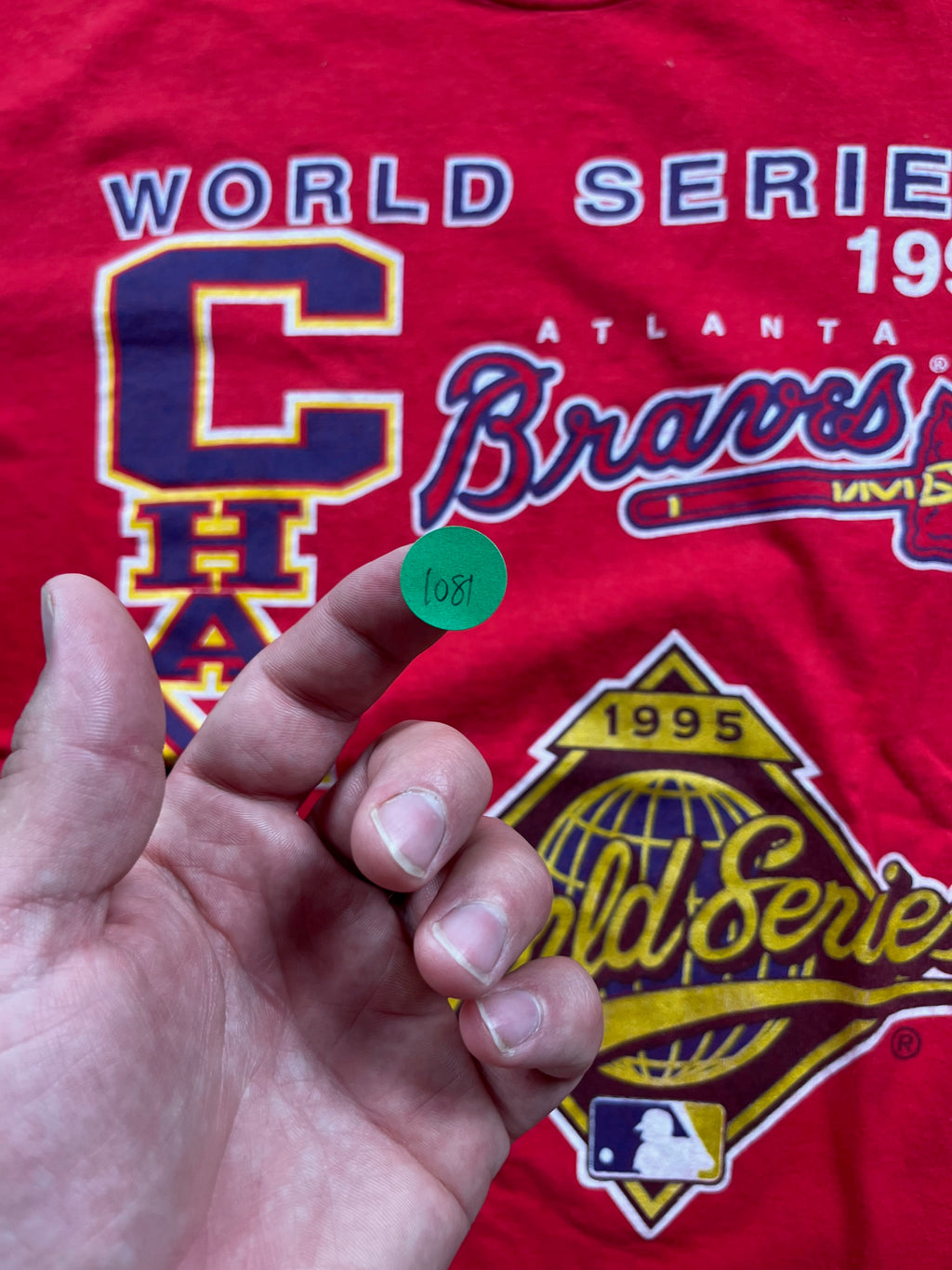 Vintage 1995 Atlanta Braves World Series Championship Tee