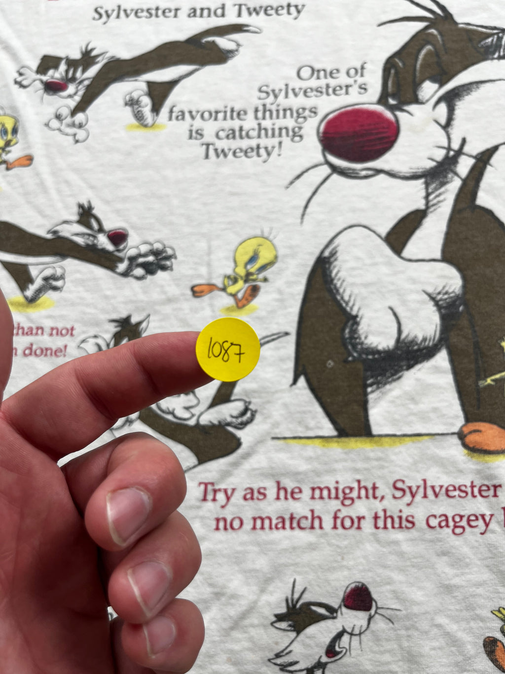 Vintage 1995 Tultex Looney Tunes "Favorite Things" T-Shirt