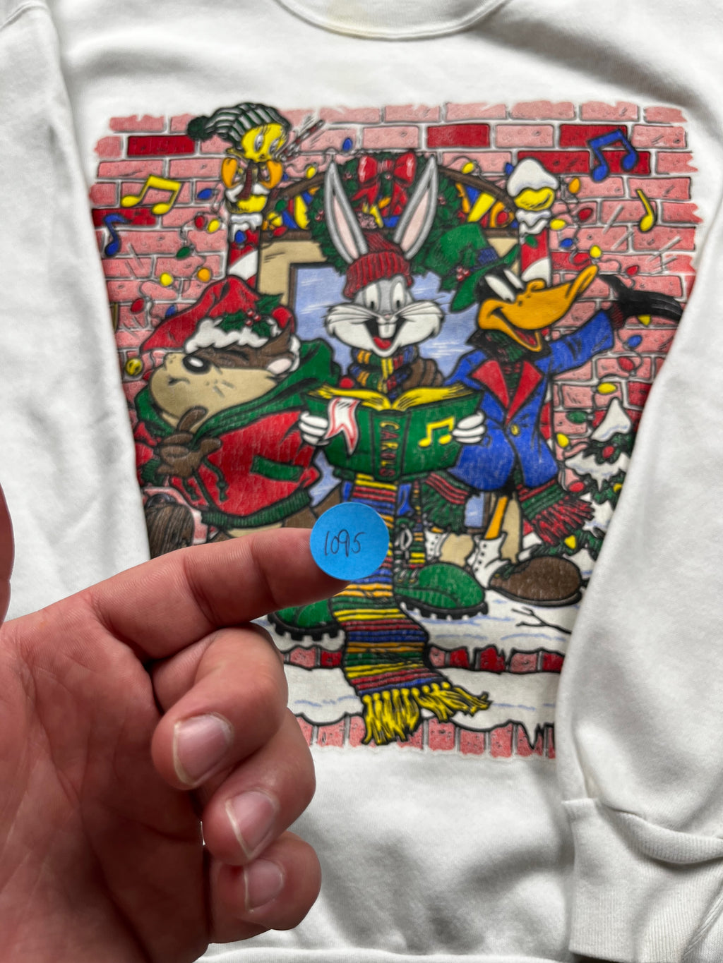 Vintage 1990s Looney Tunes Holiday Sweatshirt By Warner Bros