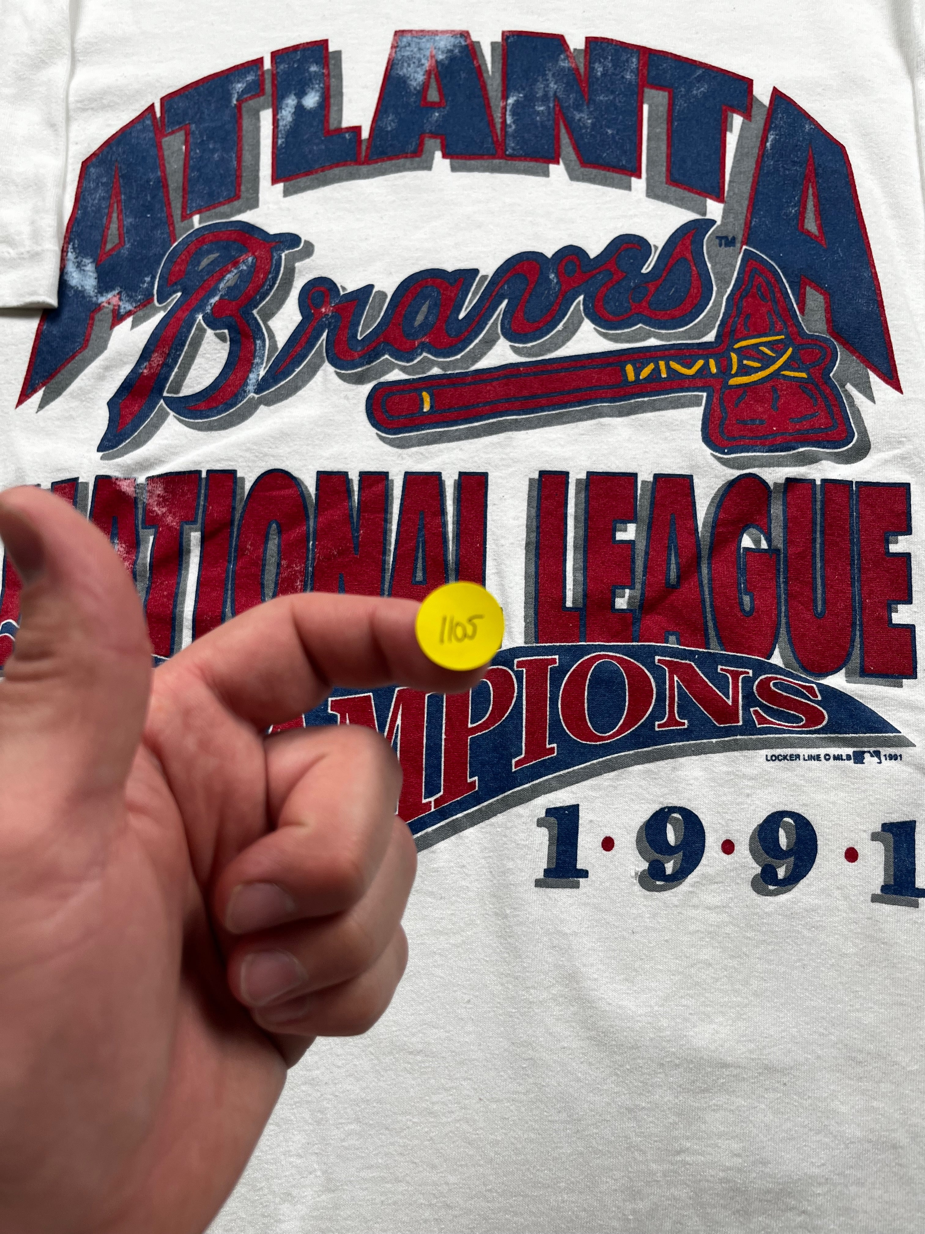 Vintage 1991 Atlanta Braves National League Champions T-Shirt