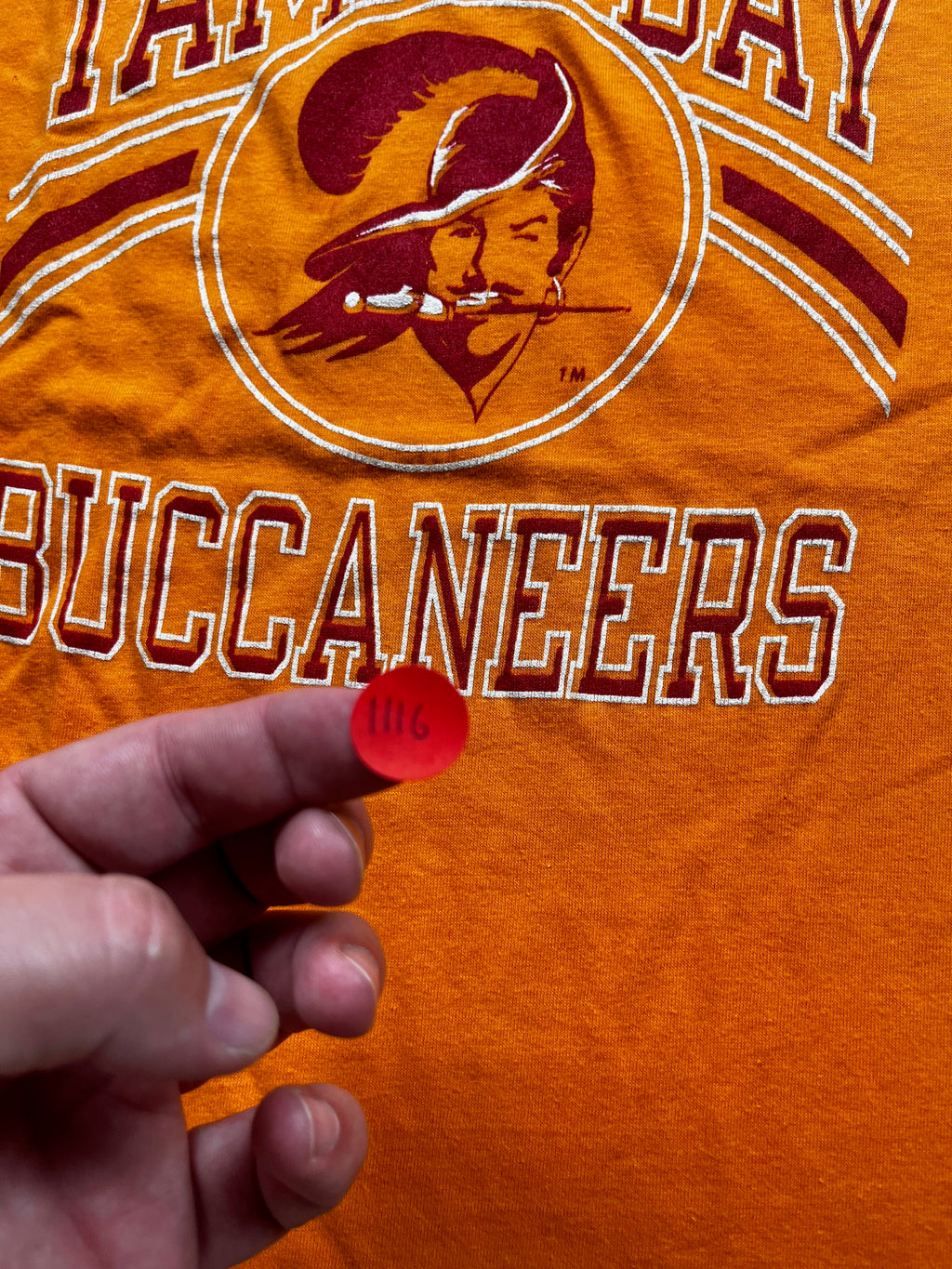 Vintage Style Orange Tampa Bay Buccaneers T-Shirt