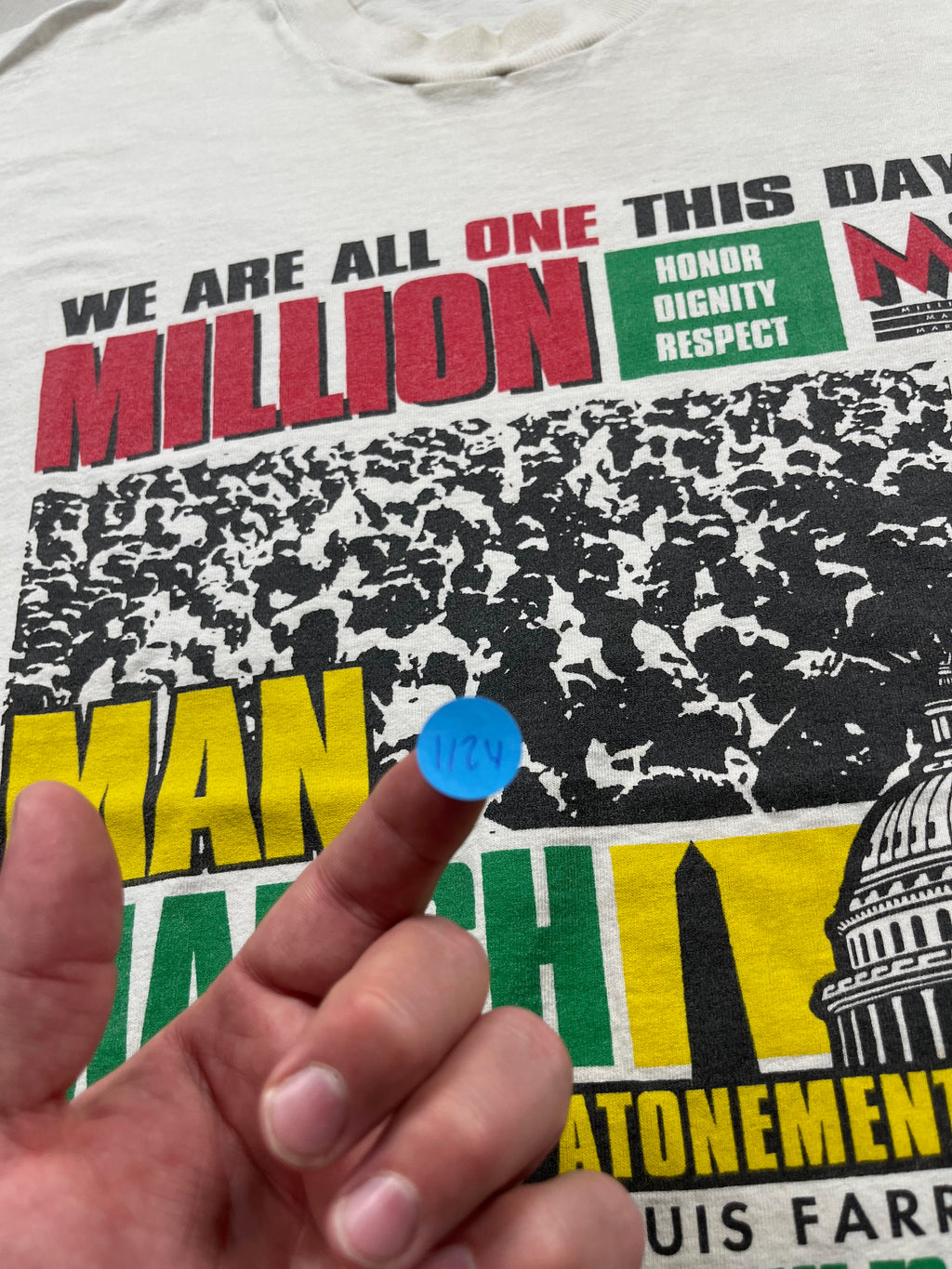 Vintage 1995 Million Man March T-Shirt