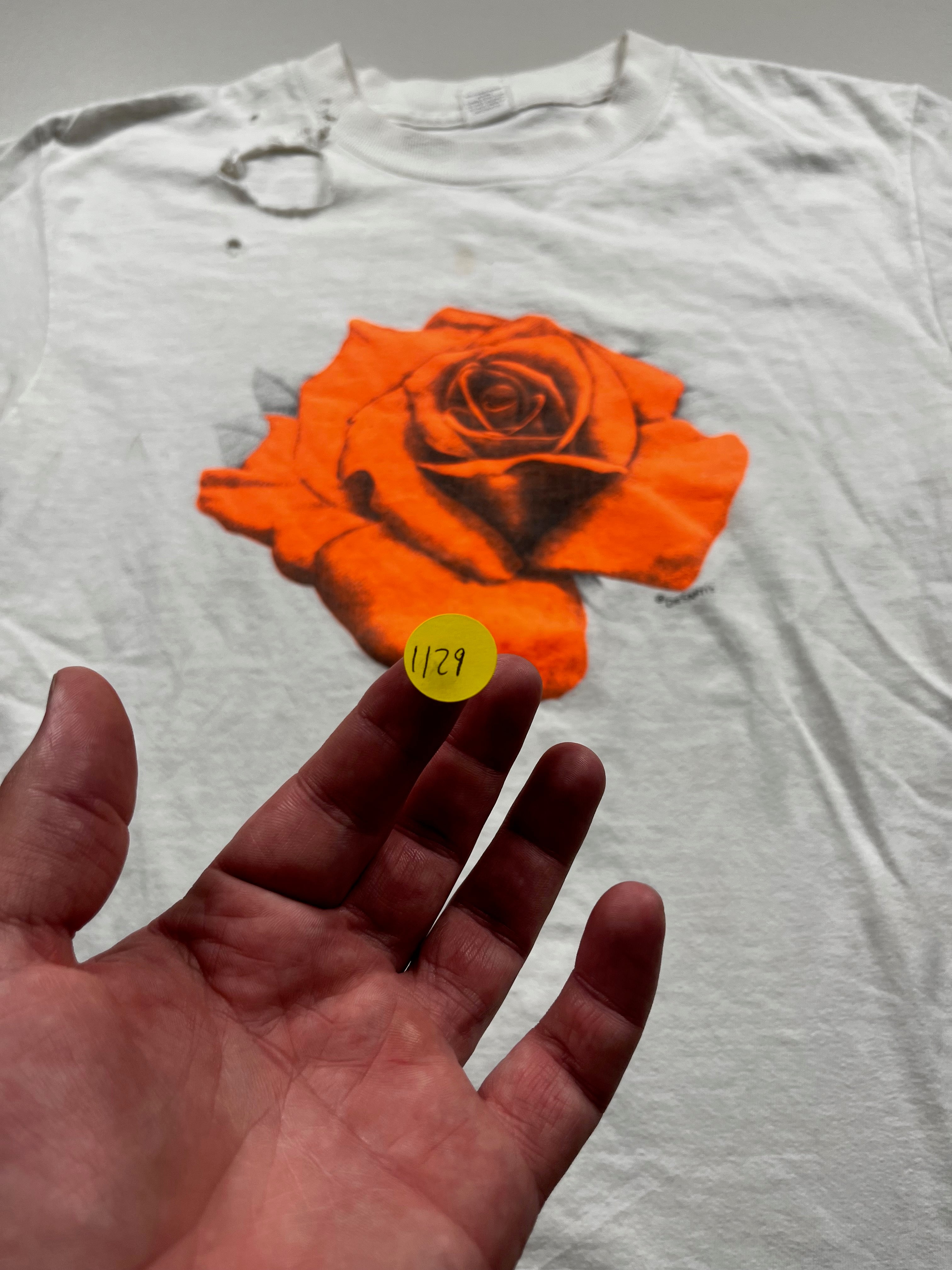Vintage Orange Rose Graphic T-shirt
