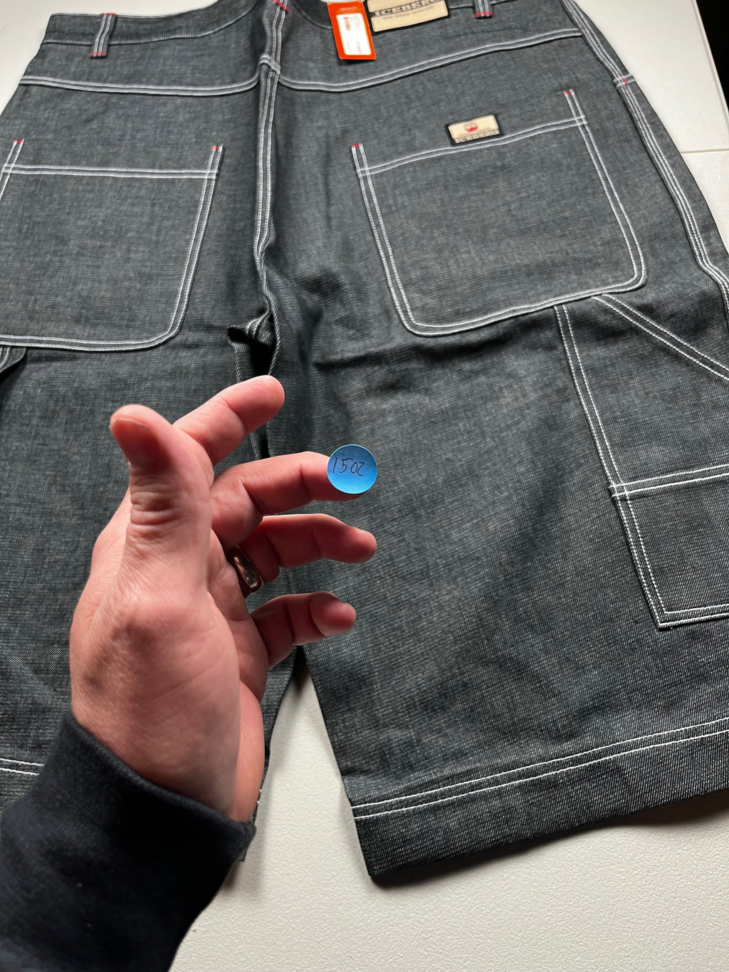 Iceberg Baggy Carpenter Style Denim Shorts