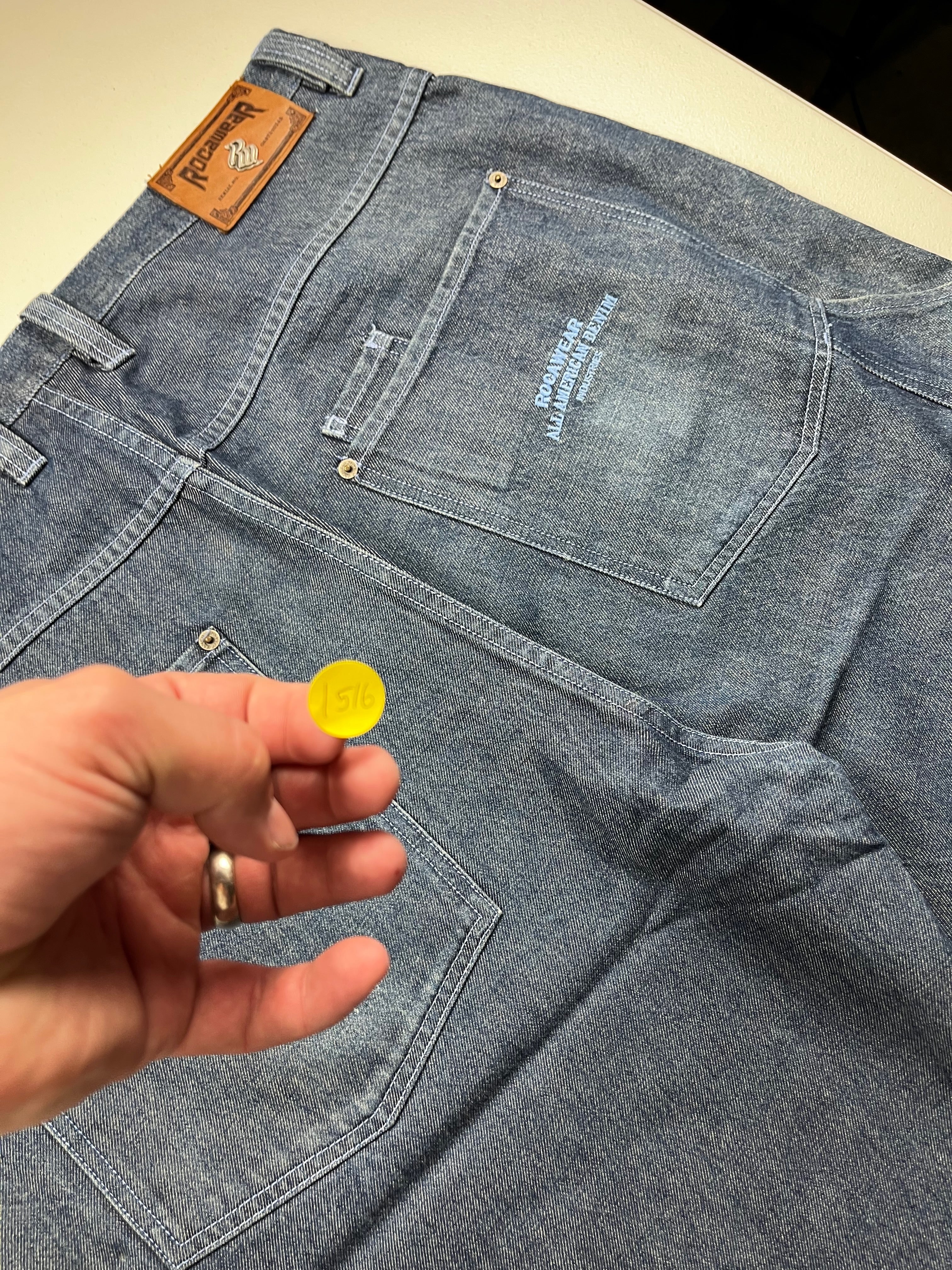 Vintage Rocawear Blue Denim Carpenter Baggy Shorts
