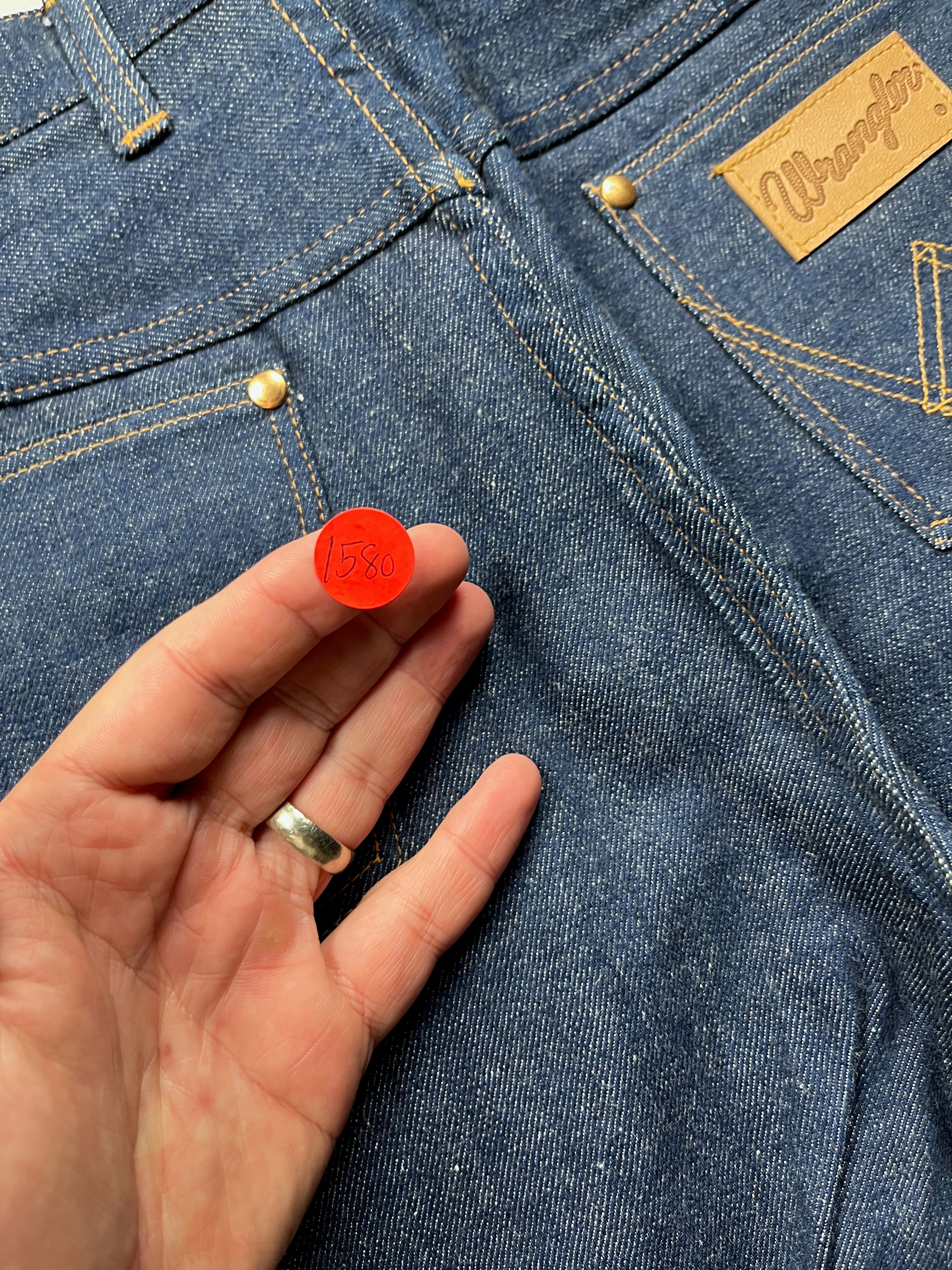 Vintage 1970s Deadstock Wrangler Blue Bell Denim Western Shorts