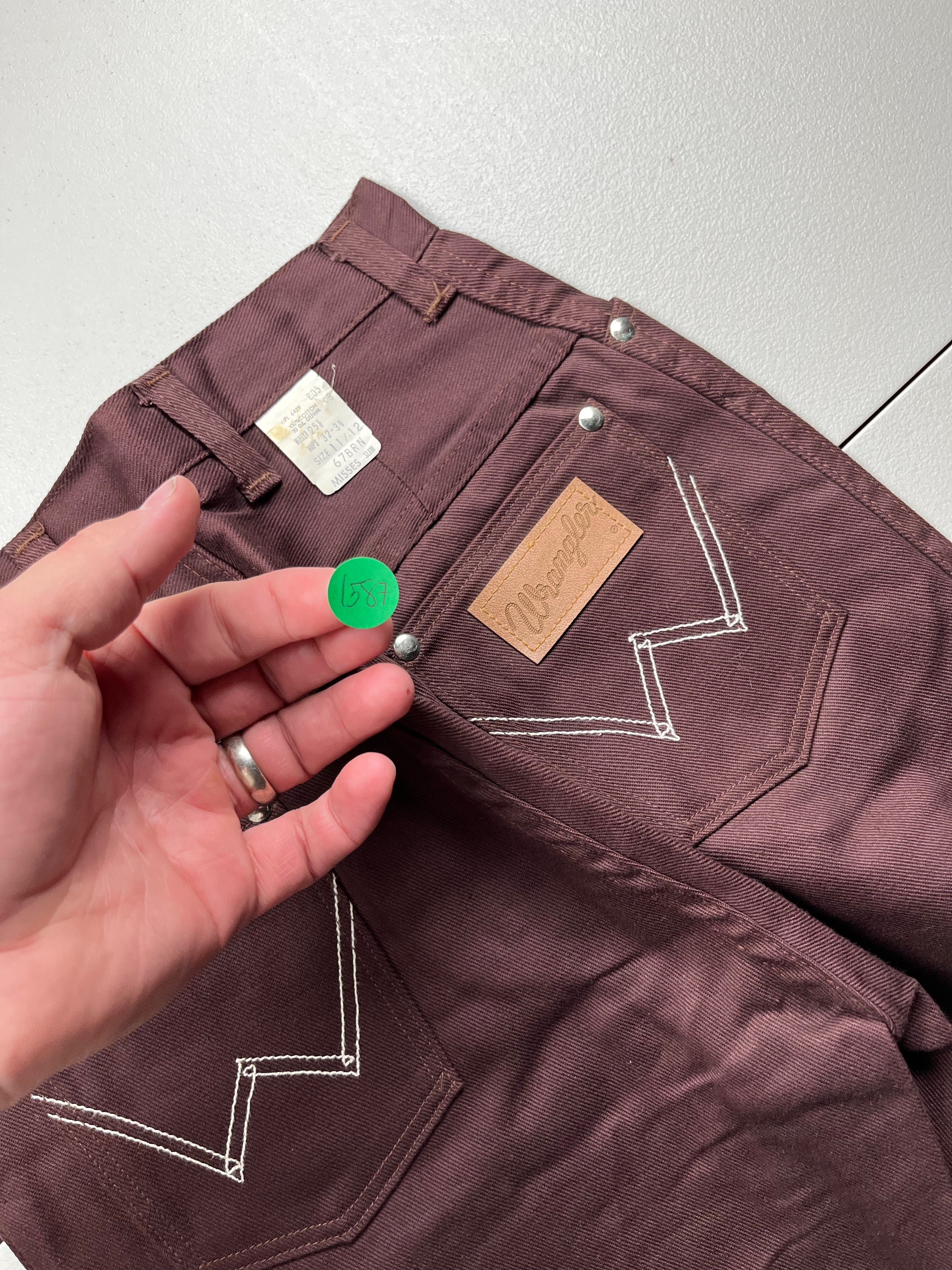 Vintage 1970s Deadstock Wrangler Blue Bell Twill Western Shorts
