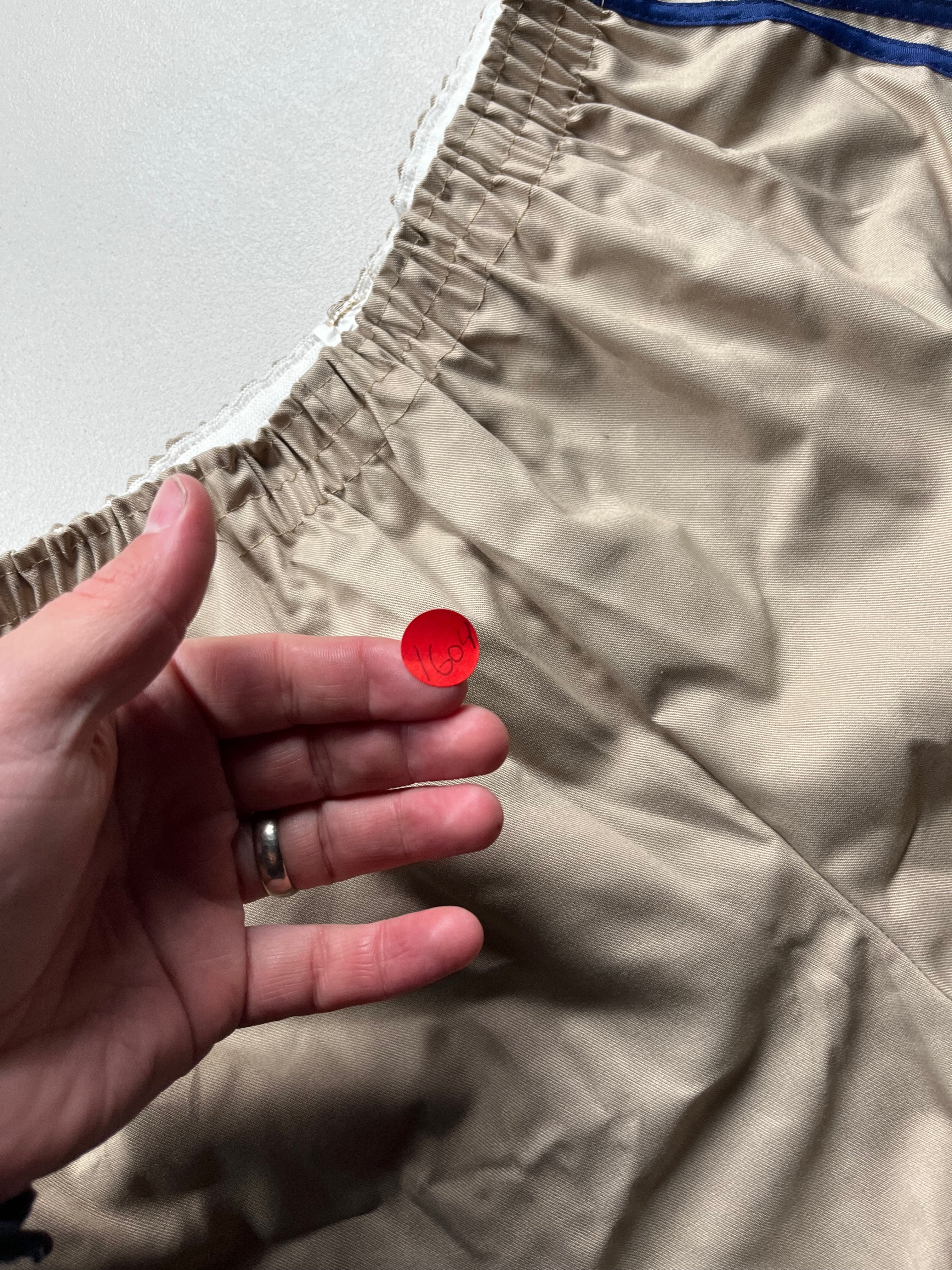 Vintage Style Cream Beige Running Shorts