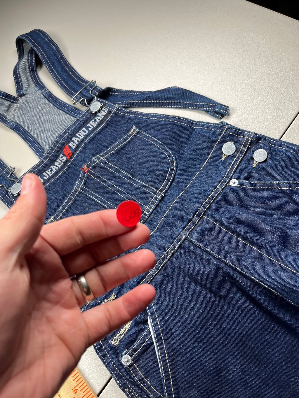 Deadstock Vintage Badu Jeans Baggy Denim Overalls