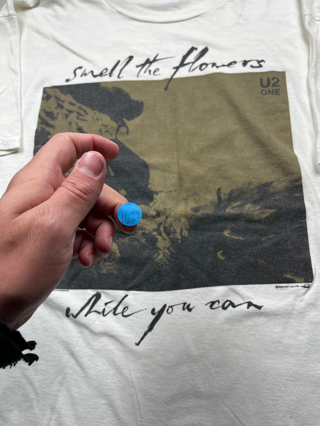 Vintage 1992 U2 Smell The Flowers While You Can Shirt
