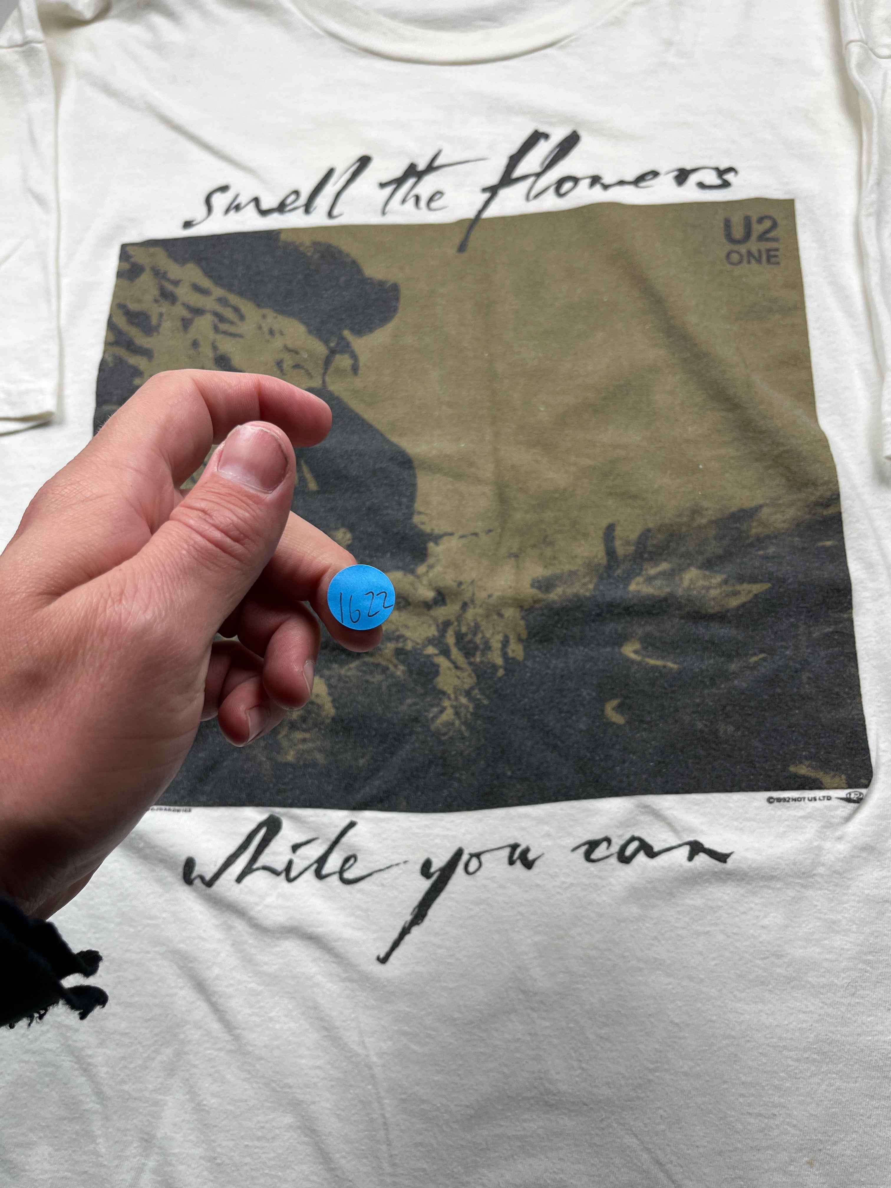 Vintage 1992 U2 Smell The Flowers While You Can Shirt