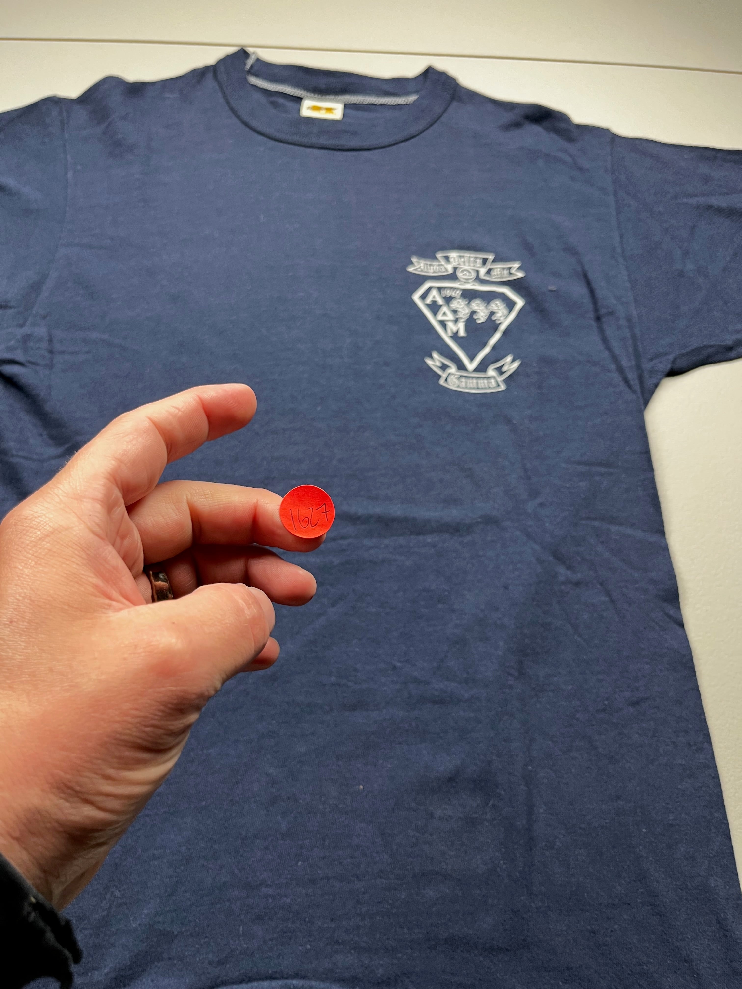 Vintage 80s Alpha Delta Mu Fraternity Shirt