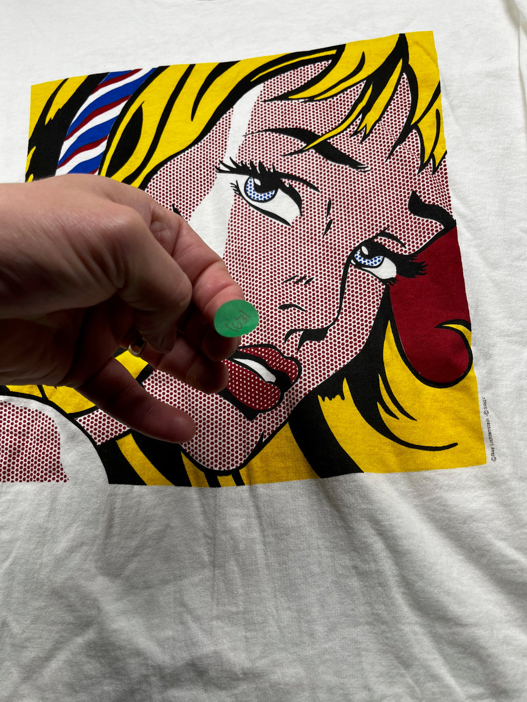 Vintage 90s Roy Lichtenstein Girl With Hair Ribbon Shirt