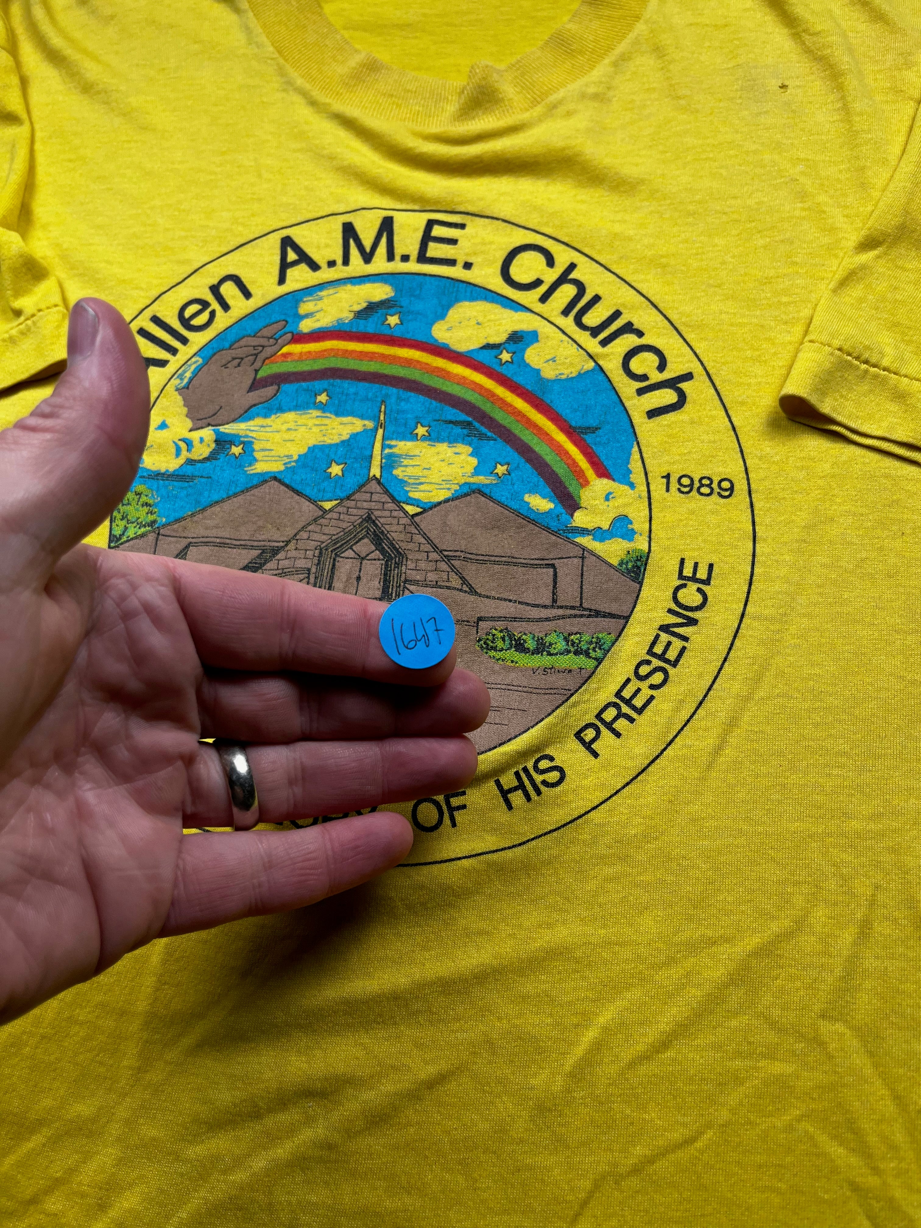 Vintage 1989 Allen AME Church 155th Anniversary Shirt