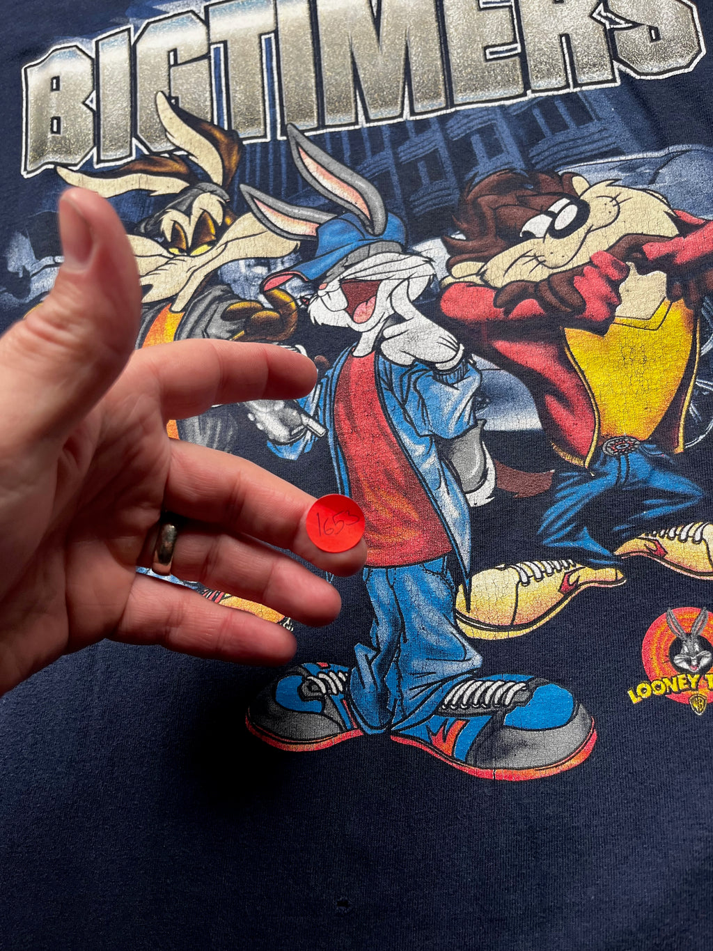 Vintage Y2K Big Timers Looney Tunes Rap Shirt
